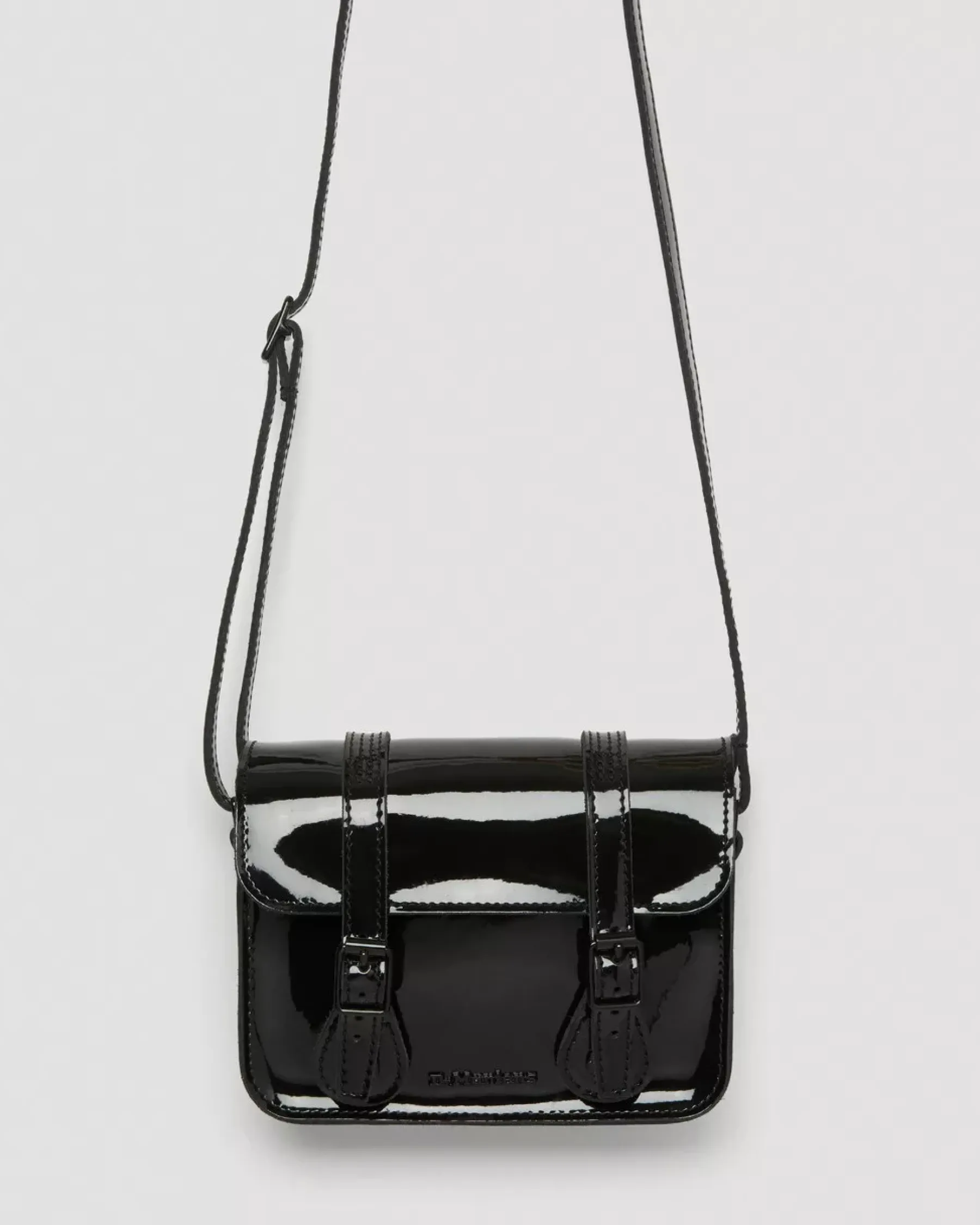 Accessories|Bags>Dr. Martens 7 inch Patent Leather Crossbody Bag Black — Patent Leather