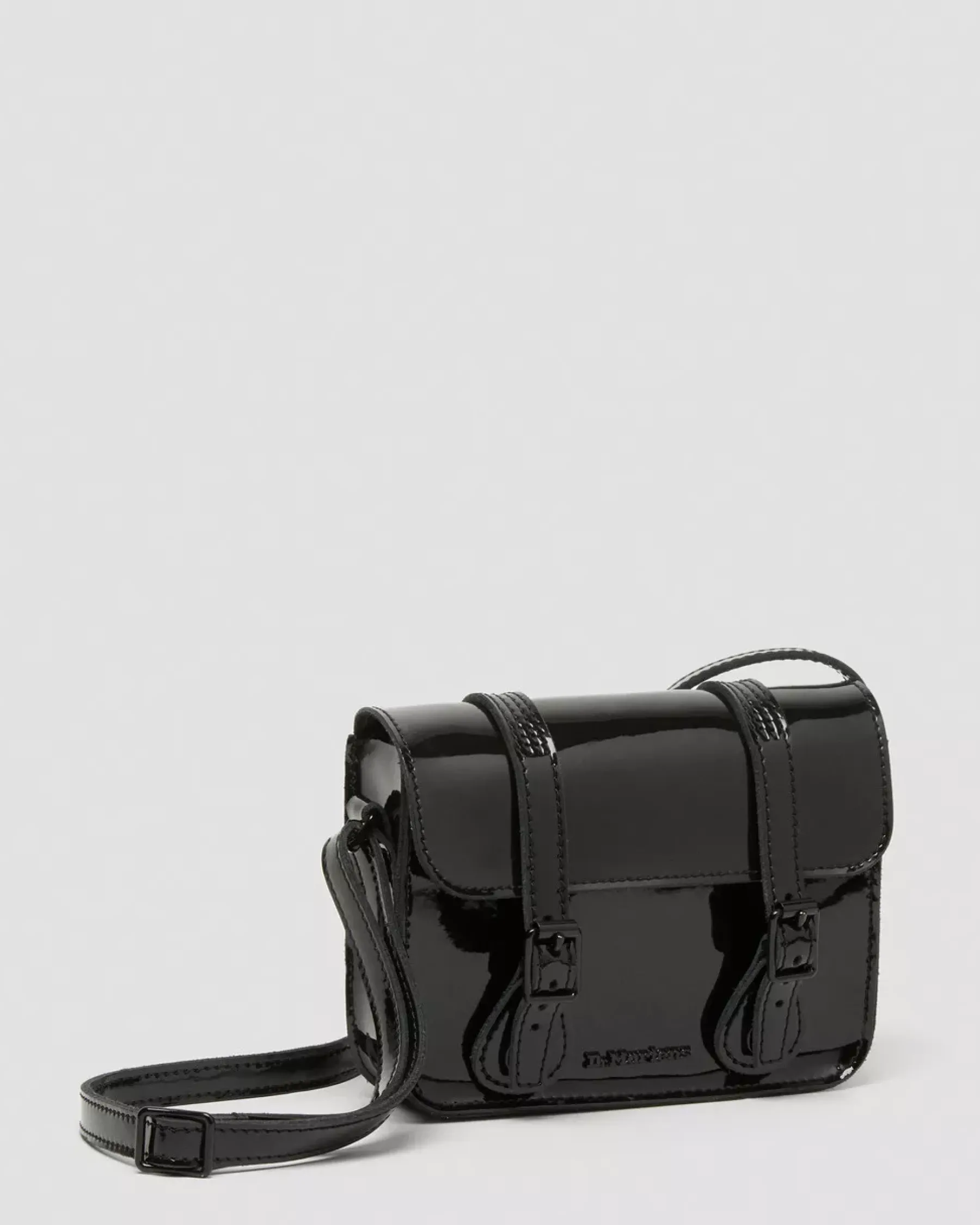 Accessories|Bags>Dr. Martens 7 inch Patent Leather Crossbody Bag Black — Patent Leather