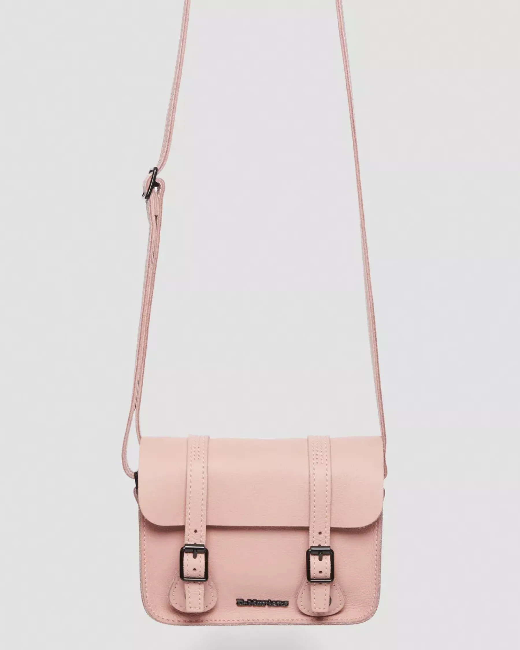 Accessories|Bags>Dr. Martens 7 Inch Pisa Leather Crossbody Bag Peach Beige — Pisa