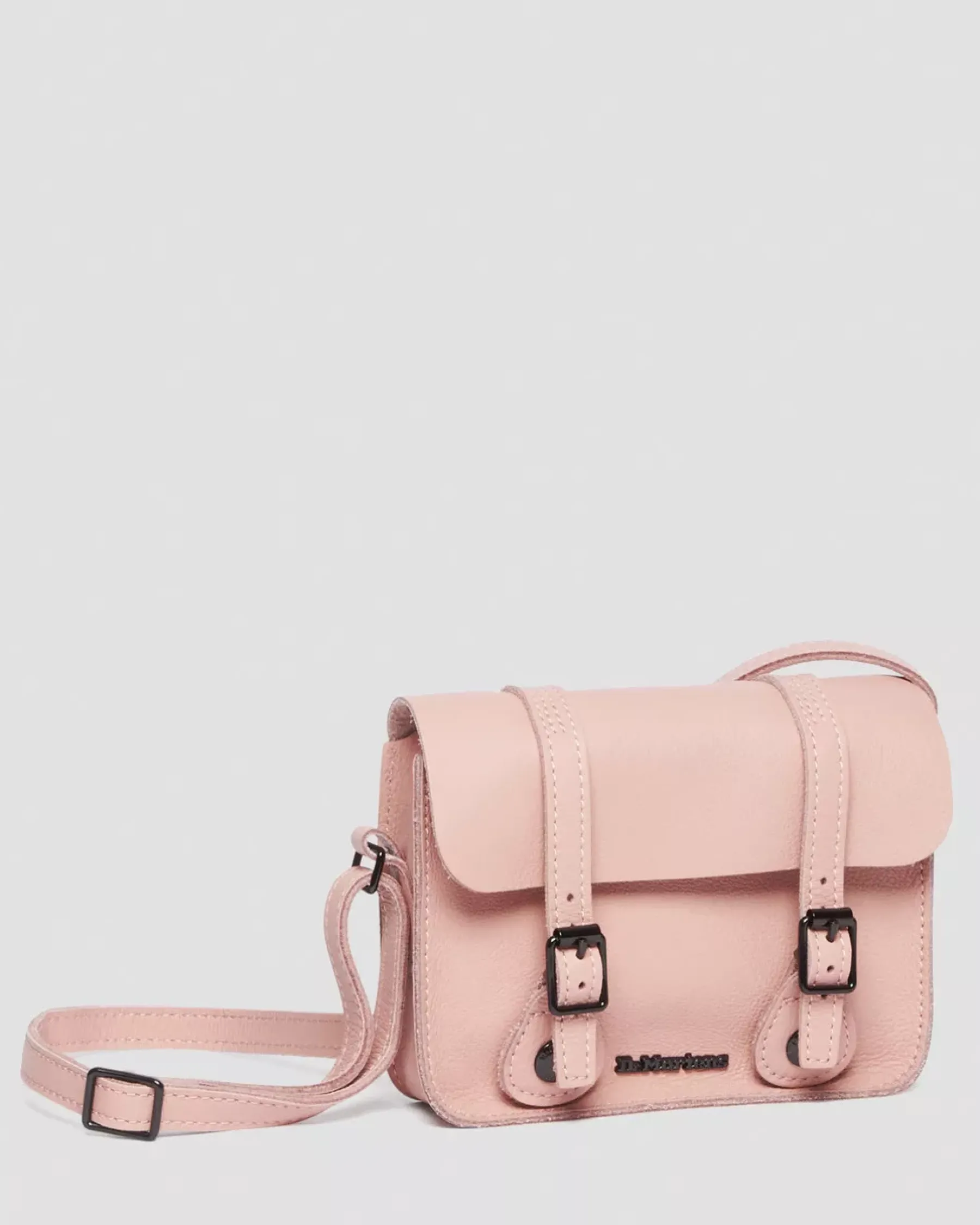Accessories|Bags>Dr. Martens 7 Inch Pisa Leather Crossbody Bag Peach Beige — Pisa