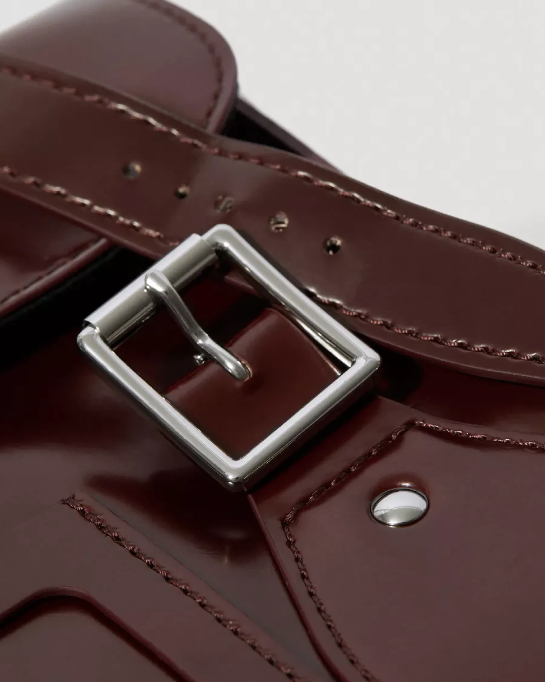 Accessories|Bags>Dr. Martens 11 Inch Vegan Messenger Bag Cherry Red — Oxford Rub Off