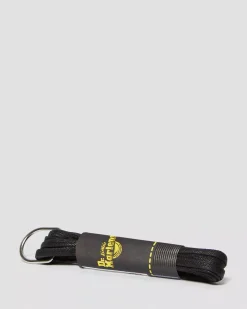 Laces|Accessories>Dr. Martens 55 Inch Waxed Flat Shoe Laces (8-10 Eye) Black — Tetoron