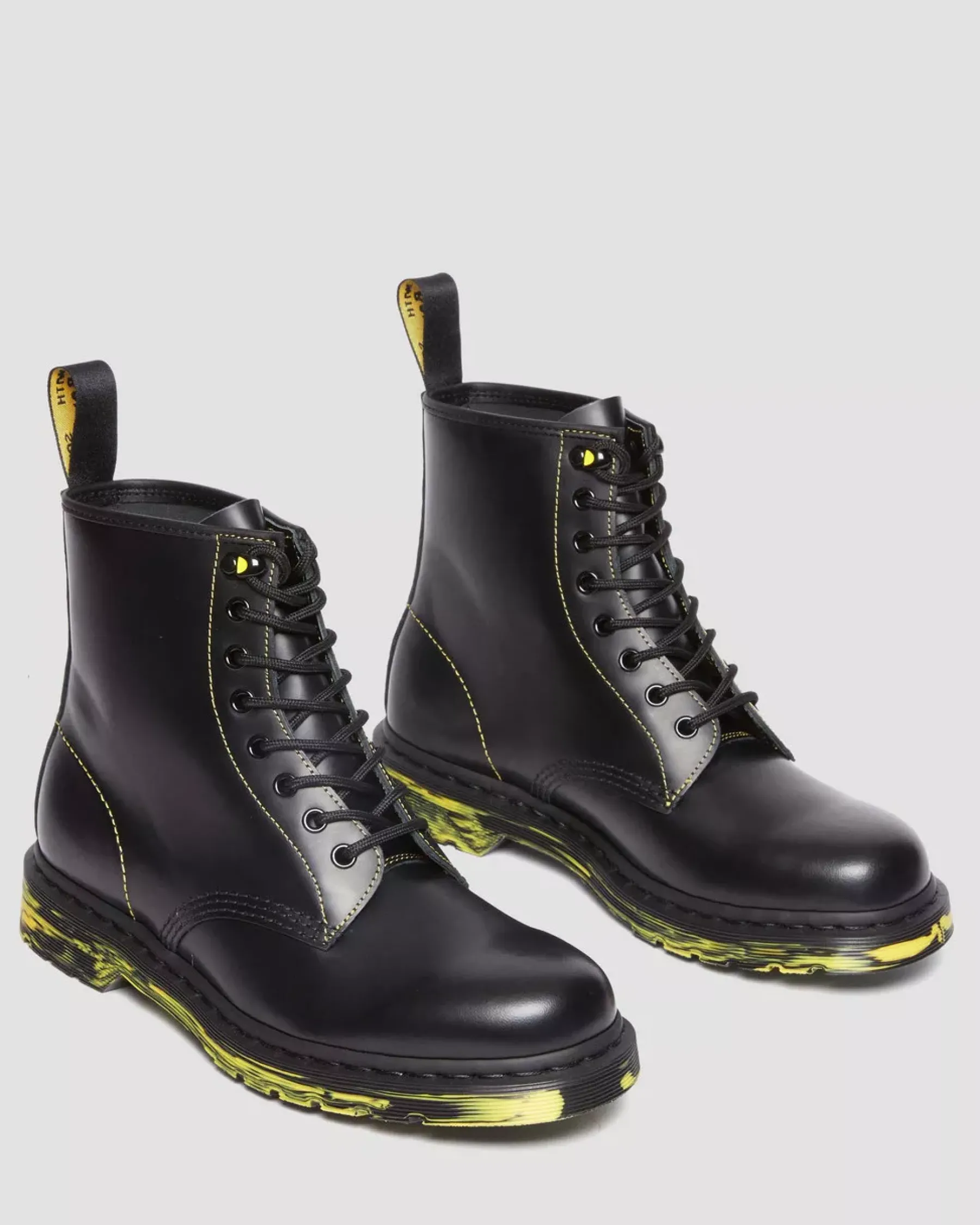 Sale|Originals>Dr. Martens 1460 Marbled Sole Smooth Leather Lace Up Boots Black — Smooth Leather
