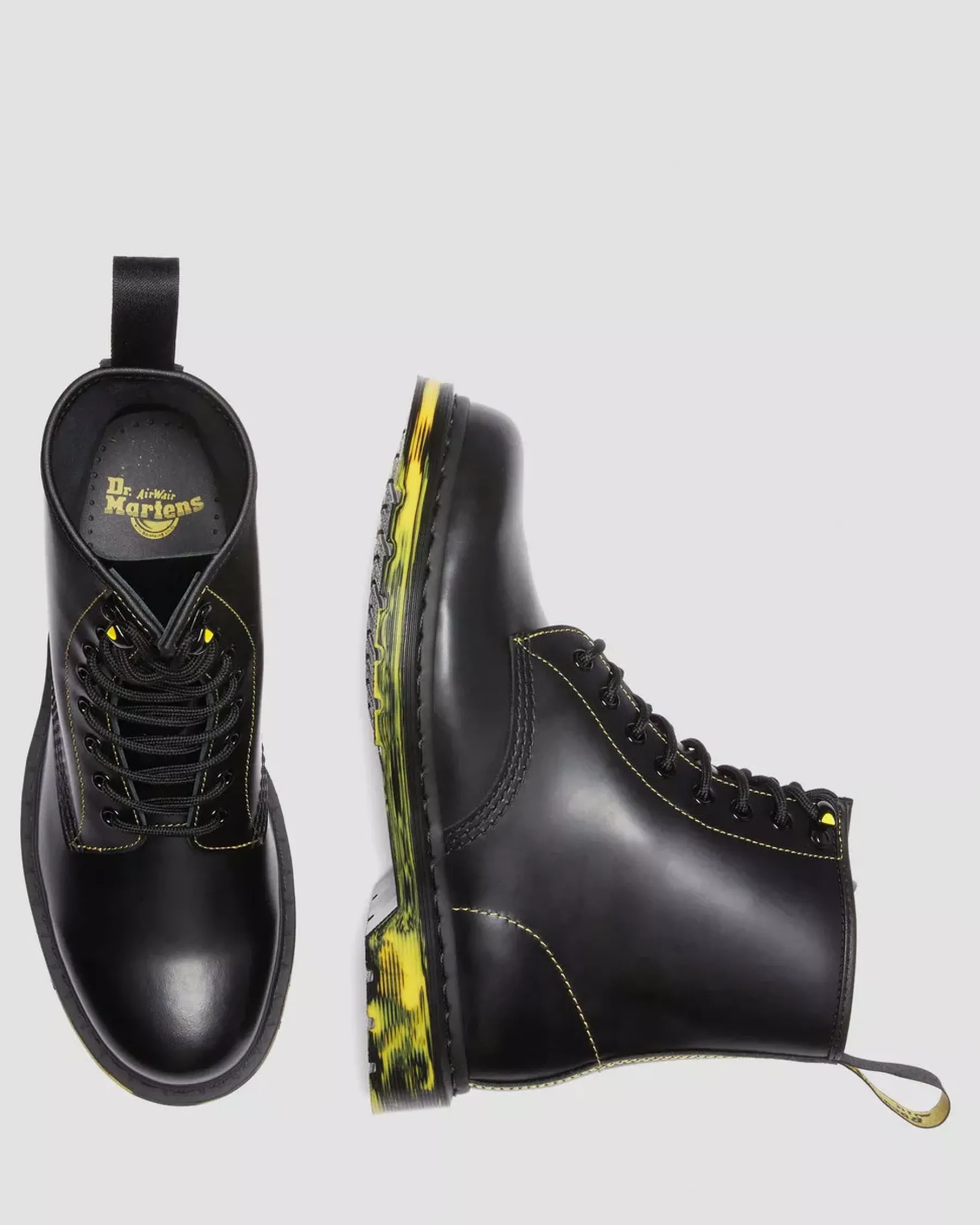 Sale|Originals>Dr. Martens 1460 Marbled Sole Smooth Leather Lace Up Boots Black — Smooth Leather
