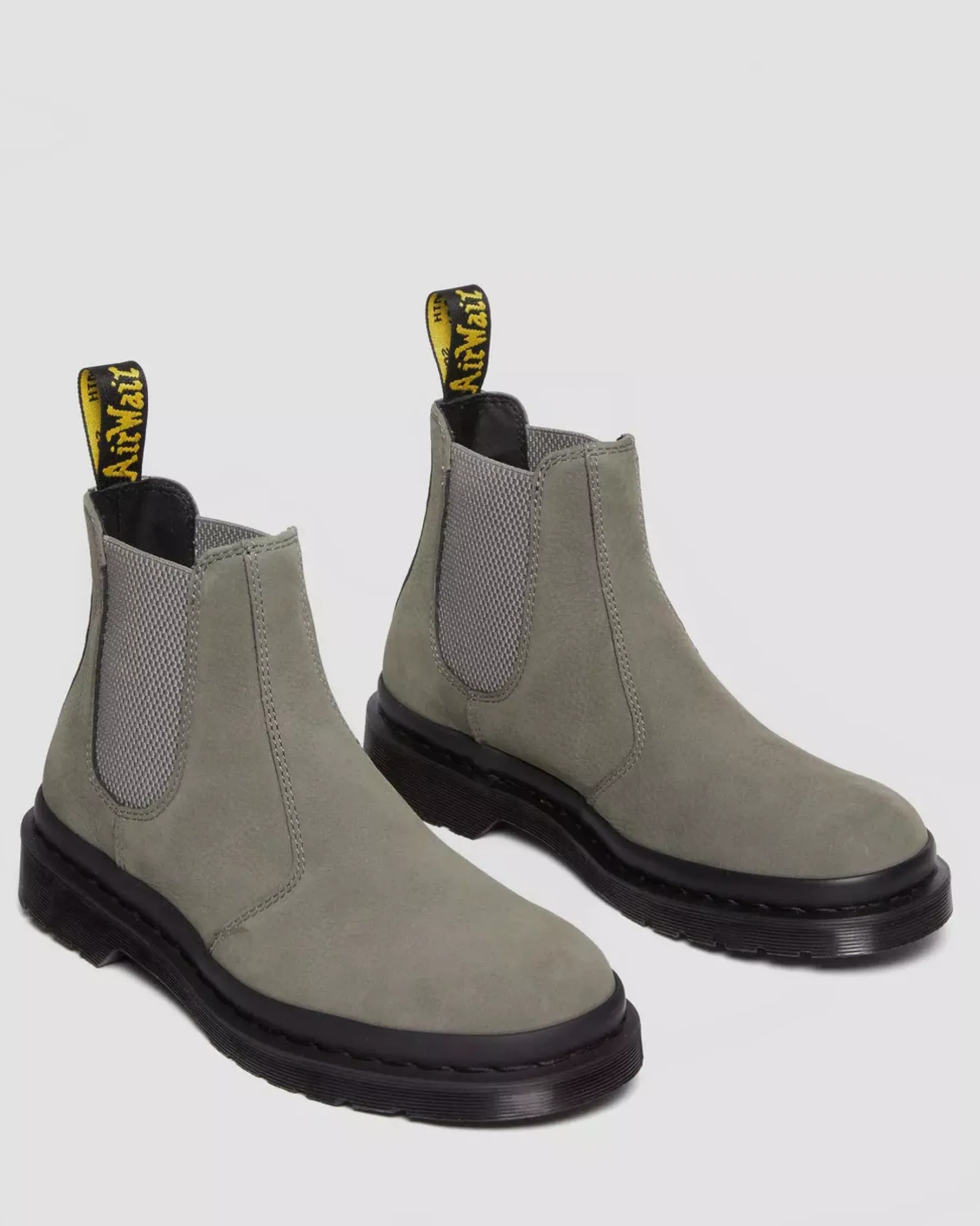 Sale|Originals>Dr. Martens 2976 Milled Nubuck Chelsea Boots NICKEL GREY — Milled Nubuck Wp