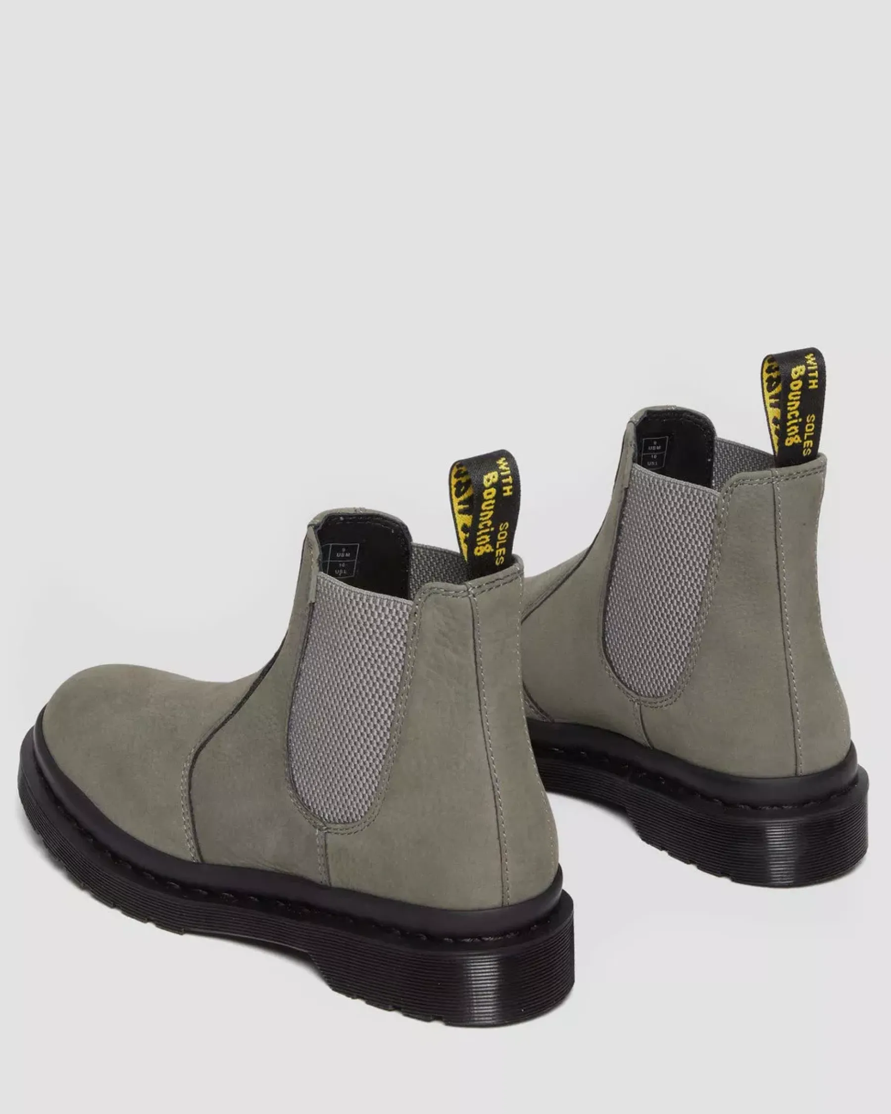 Sale|Originals>Dr. Martens 2976 Milled Nubuck Chelsea Boots NICKEL GREY — Milled Nubuck Wp