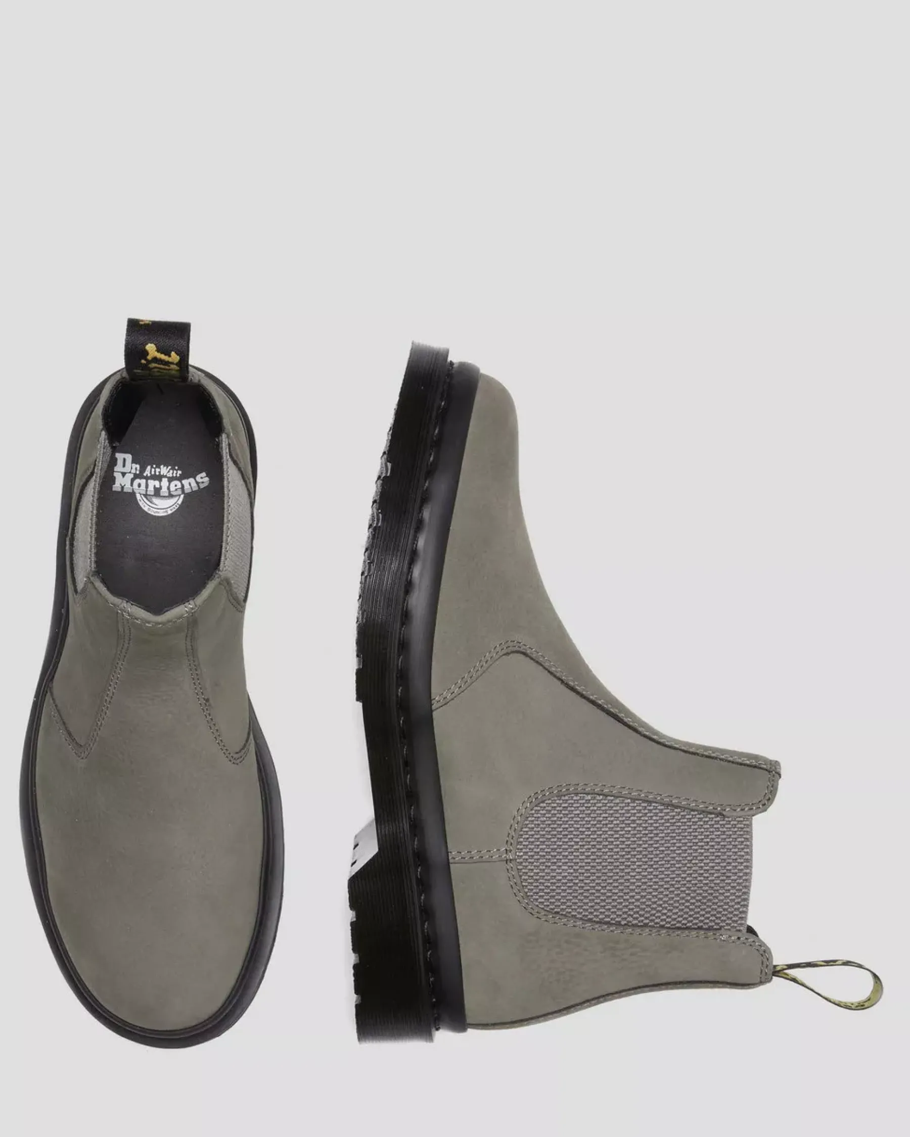 Sale|Originals>Dr. Martens 2976 Milled Nubuck Chelsea Boots NICKEL GREY — Milled Nubuck Wp