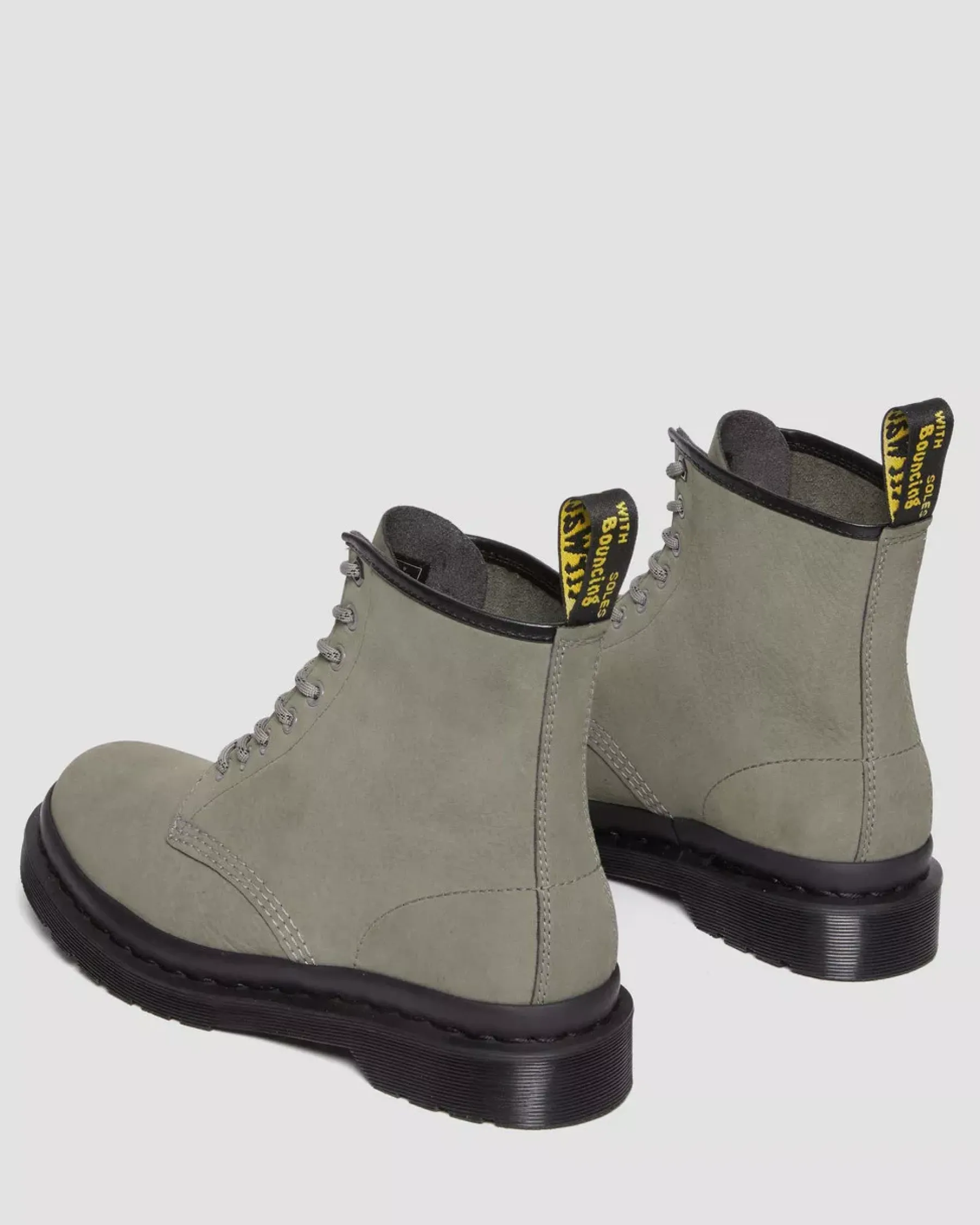 Sale|Originals>Dr. Martens 1460 Milled Nubuck Leather Lace Up Boots NICKEL GREY — Milled Nubuck Wp