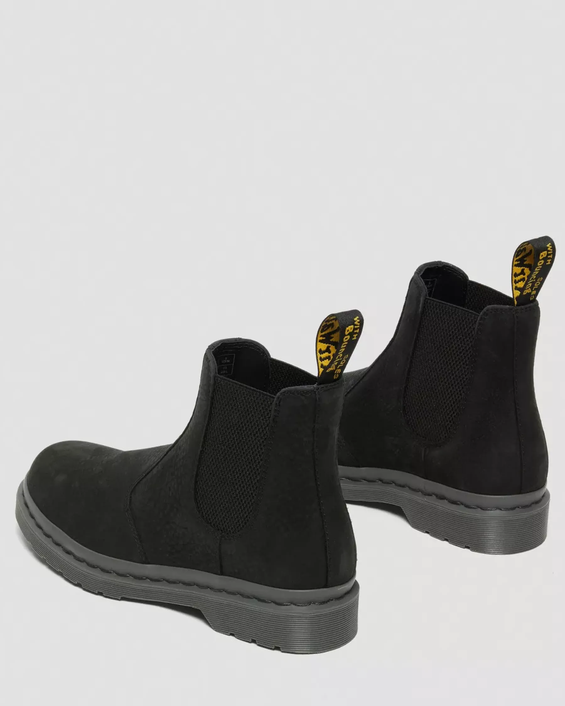 Sale|Originals>Dr. Martens 2976 Mono Milled Nubuck Leather Chelsea Boots Black — Milled Nubuck Wp