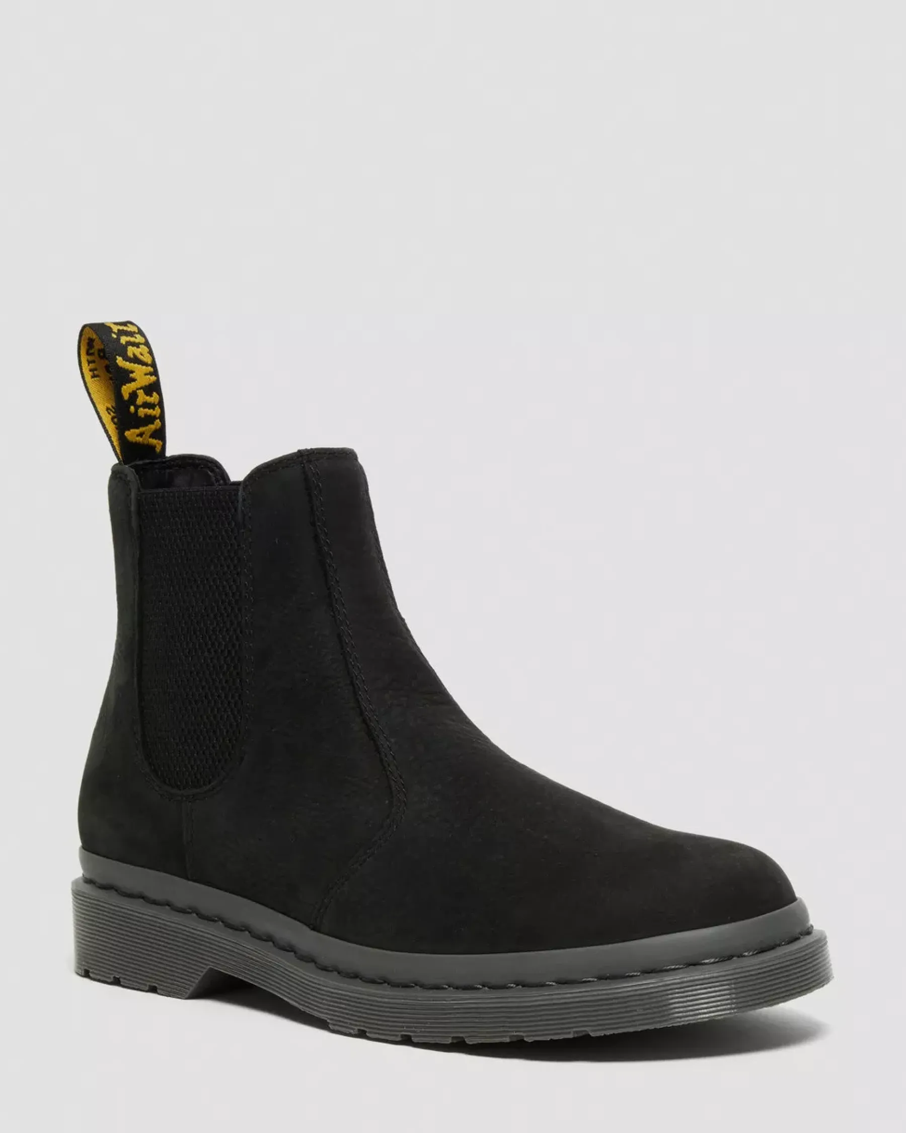 Sale|Originals>Dr. Martens 2976 Mono Milled Nubuck Leather Chelsea Boots Black — Milled Nubuck Wp