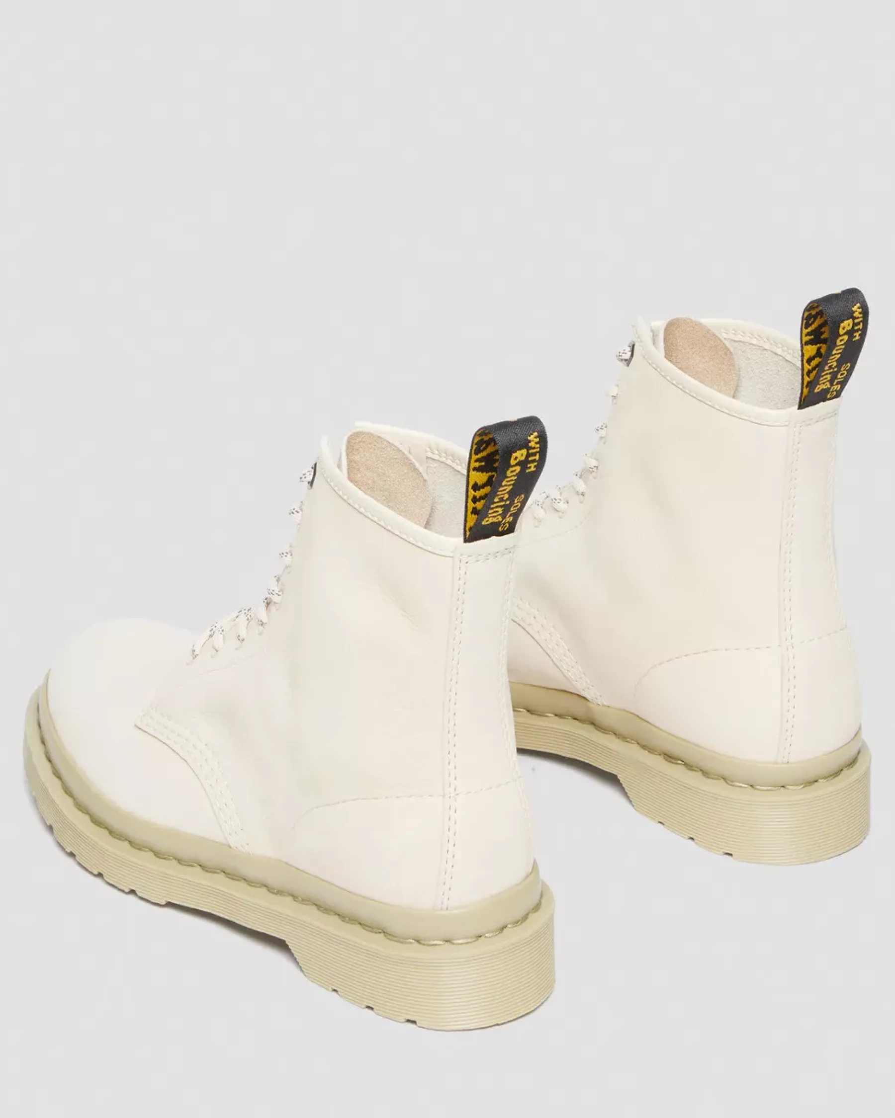 Sale|Originals>Dr. Martens 1460 Mono Milled Nubuck Leather Lace Up Boots Parchment Beige — Milled Nubuck Wp