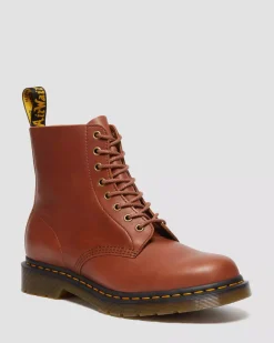 Originals|Ankle Boots>Dr. Martens 1460 Pascal Carrara Leather Lace Up Boots Saddle Tan — Carrara
