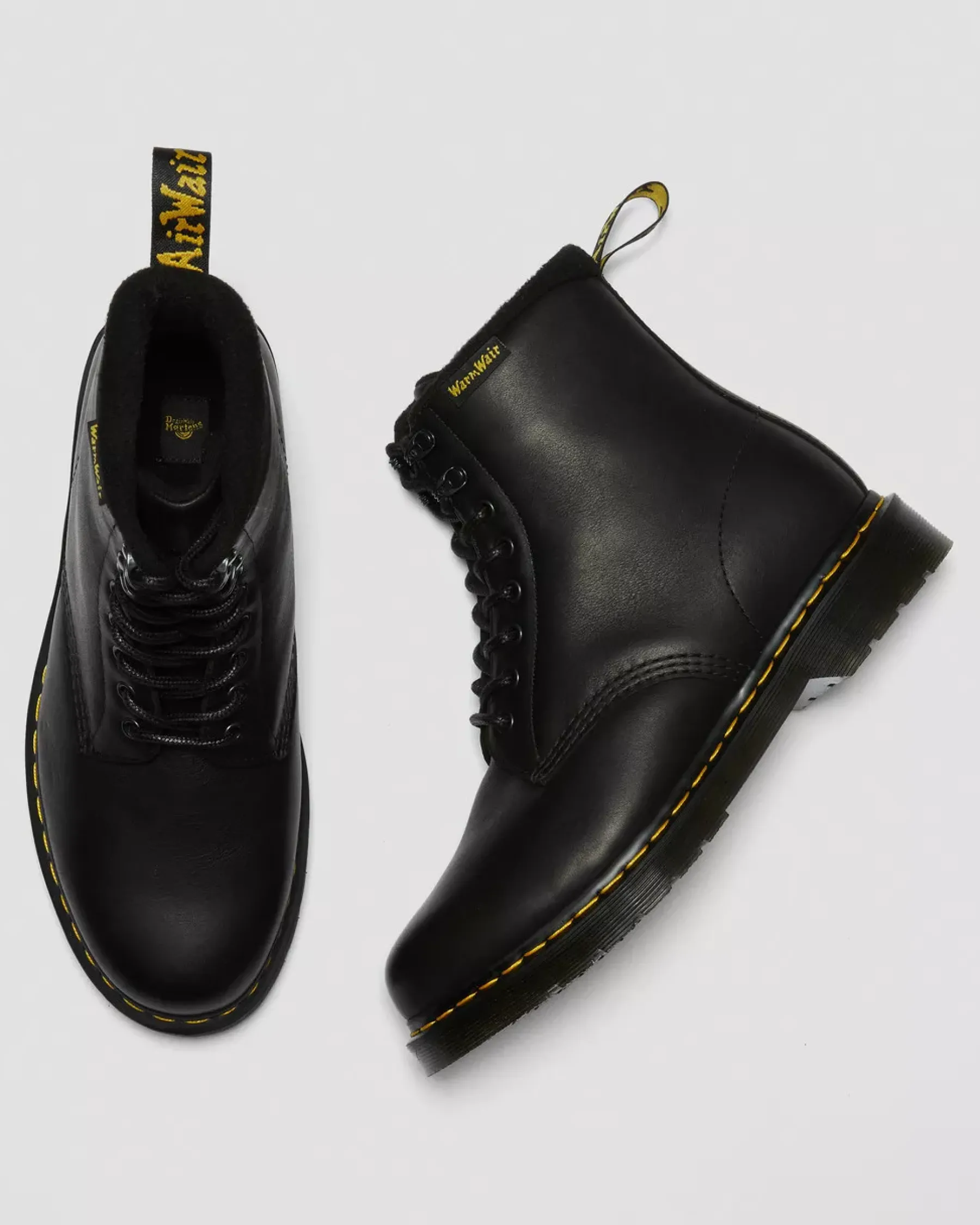 Originals|Winter Boots>Dr. Martens 1460 Pascal Warmwair Leather Lace Up Boots Black — Valor Wp