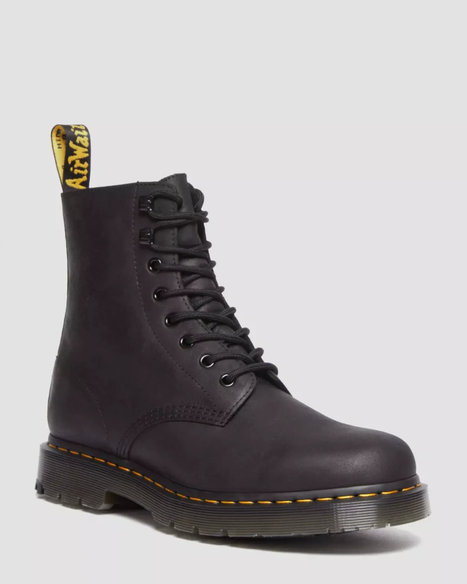 Originals|Ankle Boots>Dr. Martens 1460 Pascal Wintergrip Outlaw Leather Lace Up Boots BLACK — Outlaw