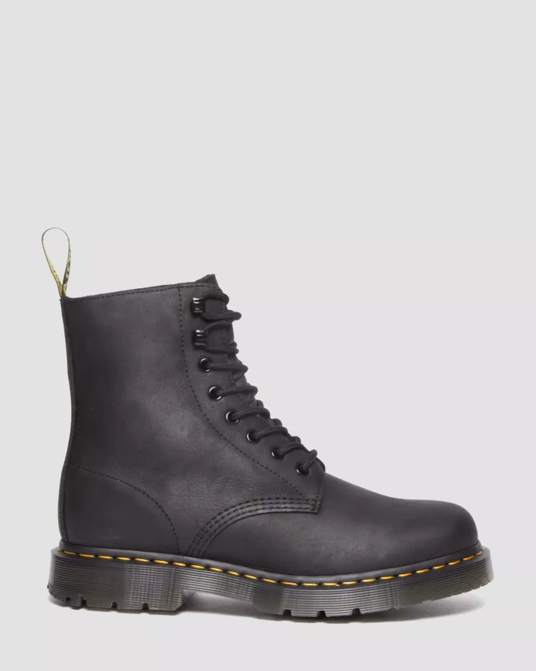 Originals|Ankle Boots>Dr. Martens 1460 Pascal Wintergrip Outlaw Leather Lace Up Boots BLACK — Outlaw