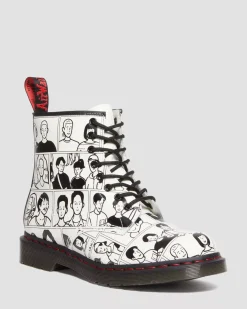 Sale|Boots>Dr. Martens 1460 Pride with Fuyuki Kanai Leather Lace Up Boots Smooth Leather