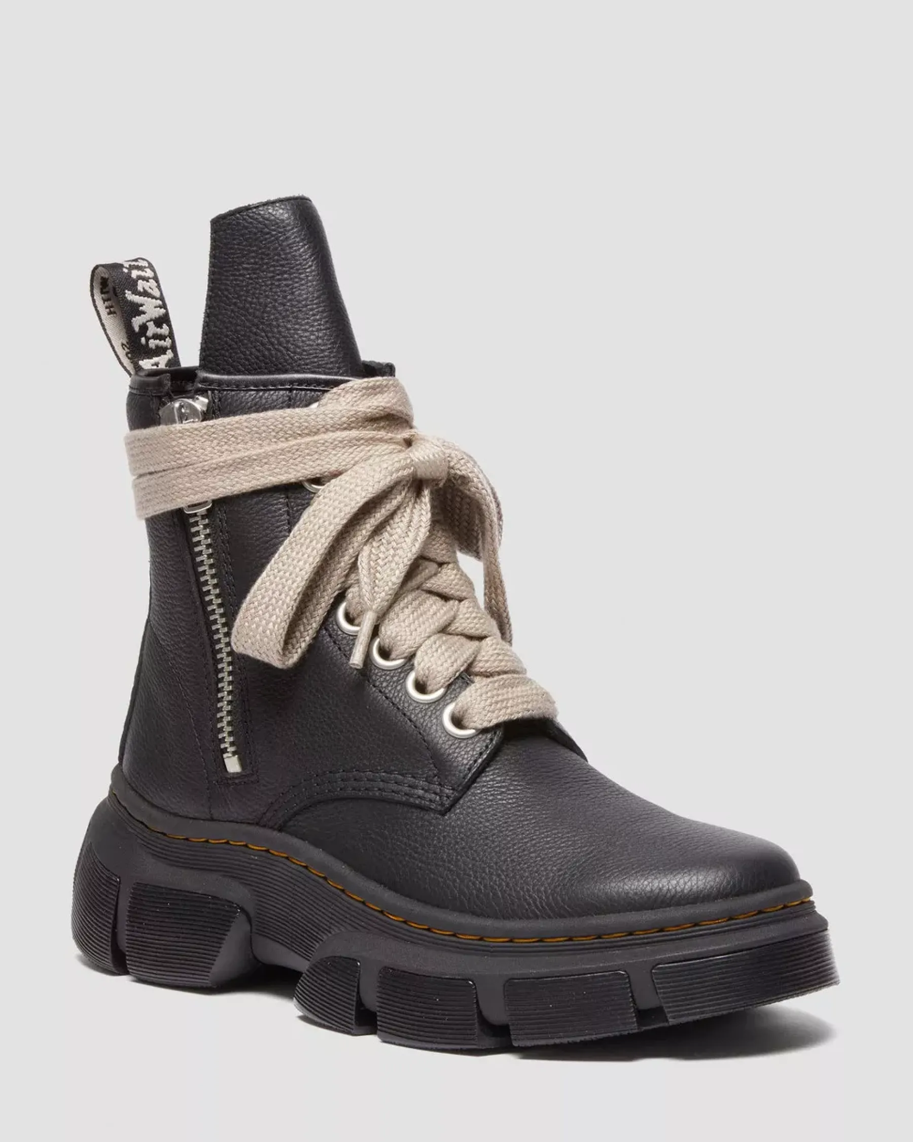 Ankle Boots|Boots>Dr. Martens 1460 Rick Owens DMXL Leather Lace Up Boots Black — Lunar