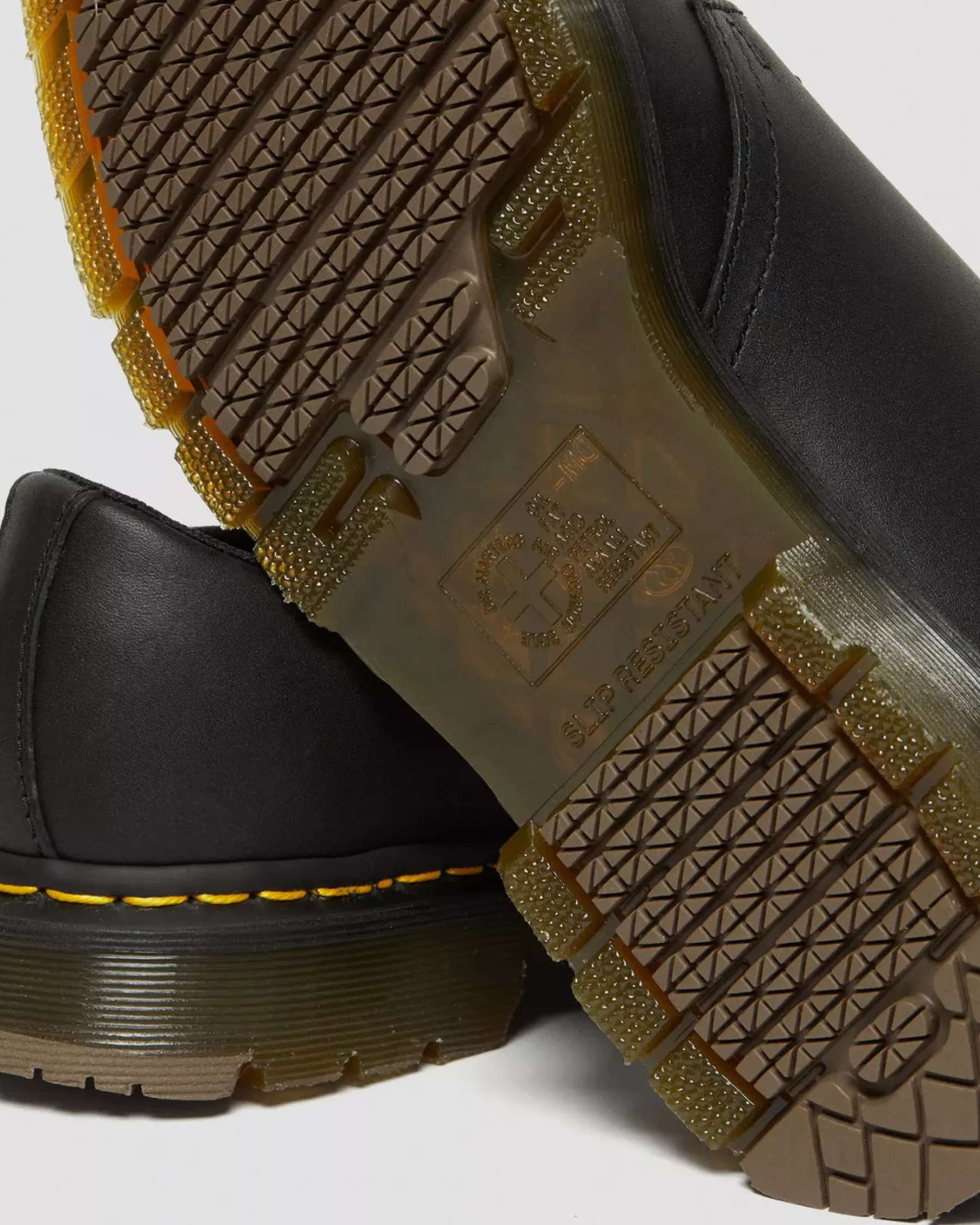 Shoes|Slip Resistant>Dr. Martens 1461 Slip Resistant Leather Oxford Shoes Black — Industrial Full Grain