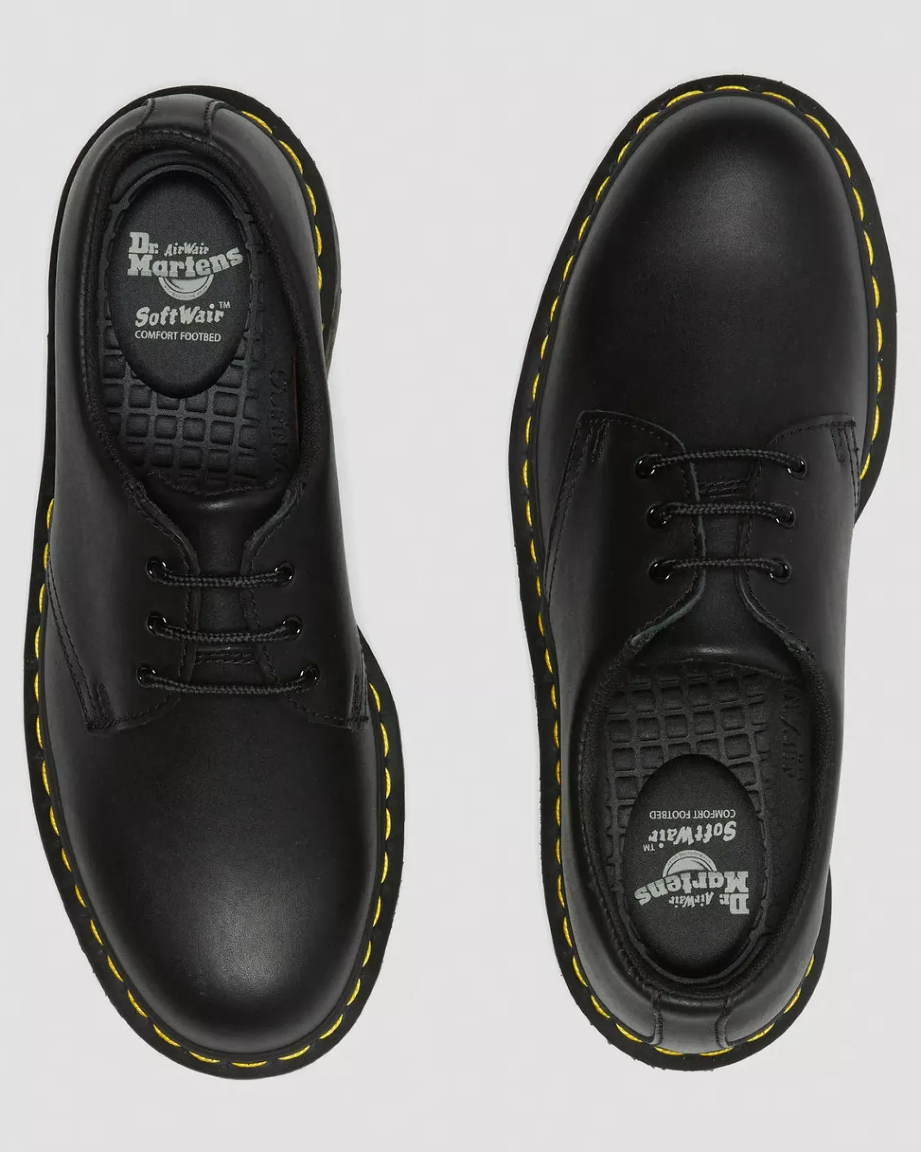 Shoes|Slip Resistant>Dr. Martens 1461 Slip Resistant Leather Oxford Shoes Black — Industrial Full Grain