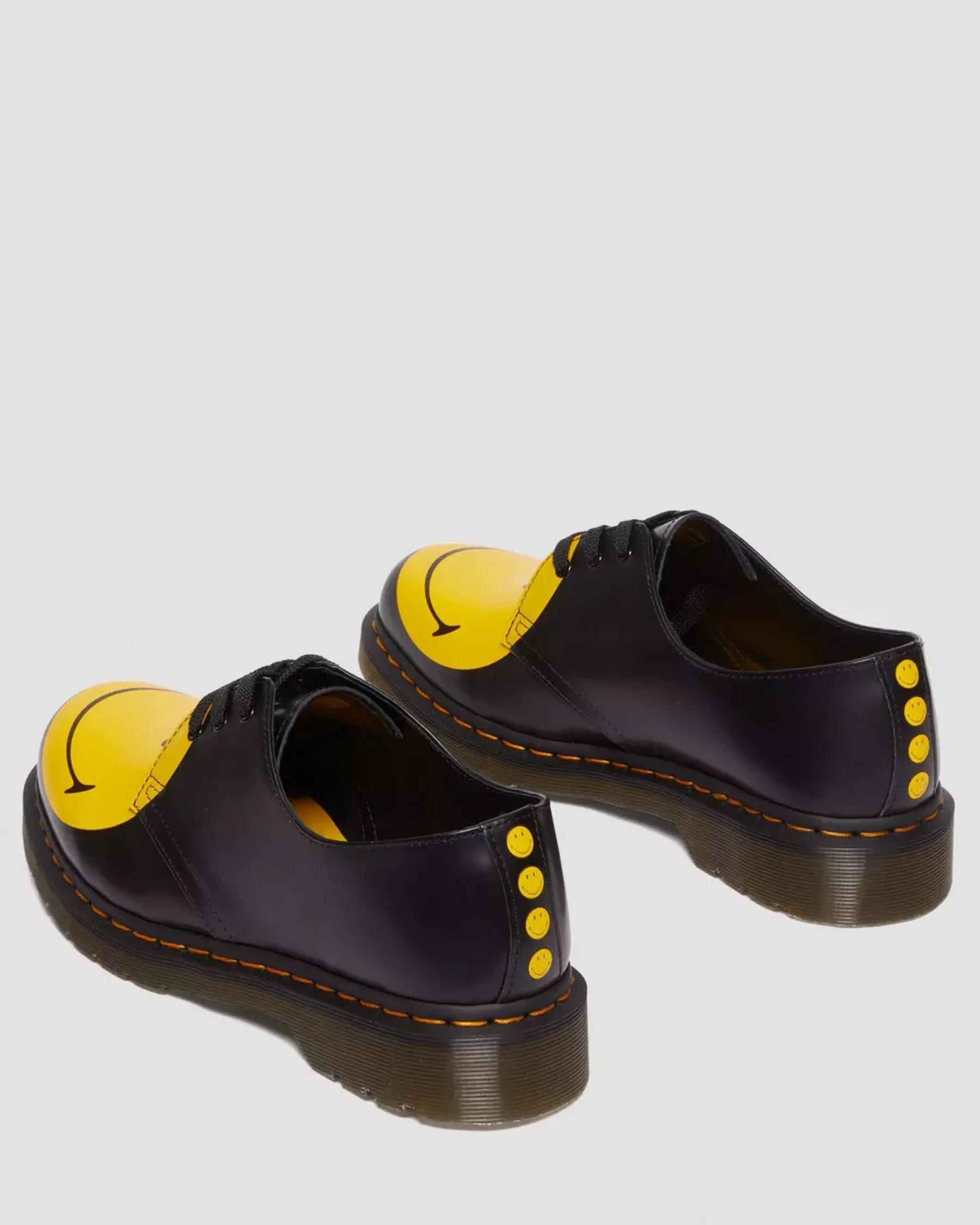 Originals|Oxfords>Dr. Martens 1461 Smiley® Smooth Leather Oxford Shoes Black — Smooth Leather