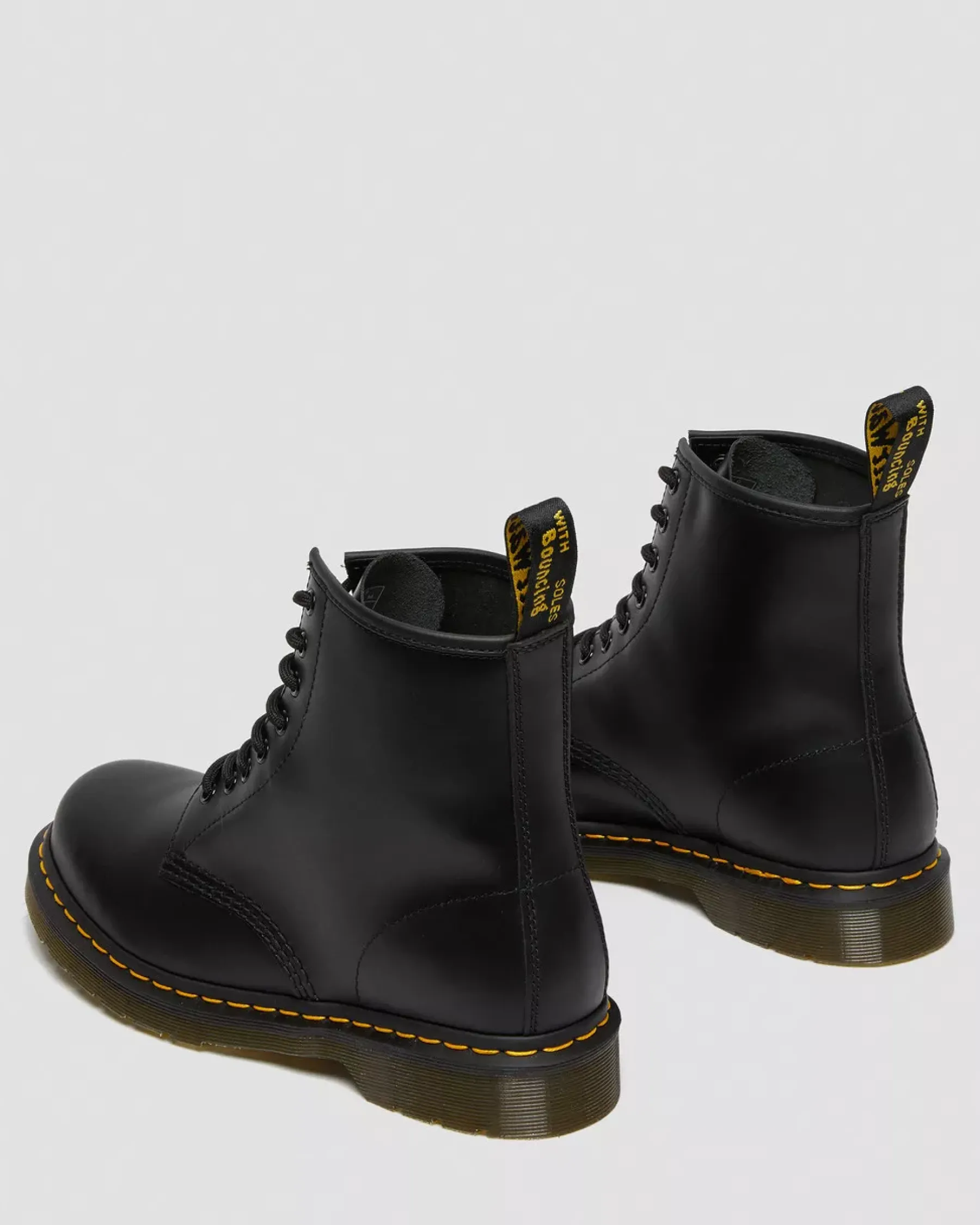 Bestsellers|Originals>Dr. Martens 1460 Smooth Leather Lace Up Boots Black — Smooth Leather