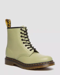 Sale|Originals>Dr. Martens 1460 Smooth Leather Lace Up Boots Pale Olive — Smooth Leather