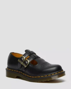 Originals|Bestsellers>Dr. Martens 8065 Smooth Leather Mary Jane Shoes Black — Smooth Leather