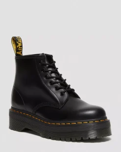 Sale|Originals>Dr. Martens 101 Smooth Leather Platform Ankle Boots Black — Smooth Leather