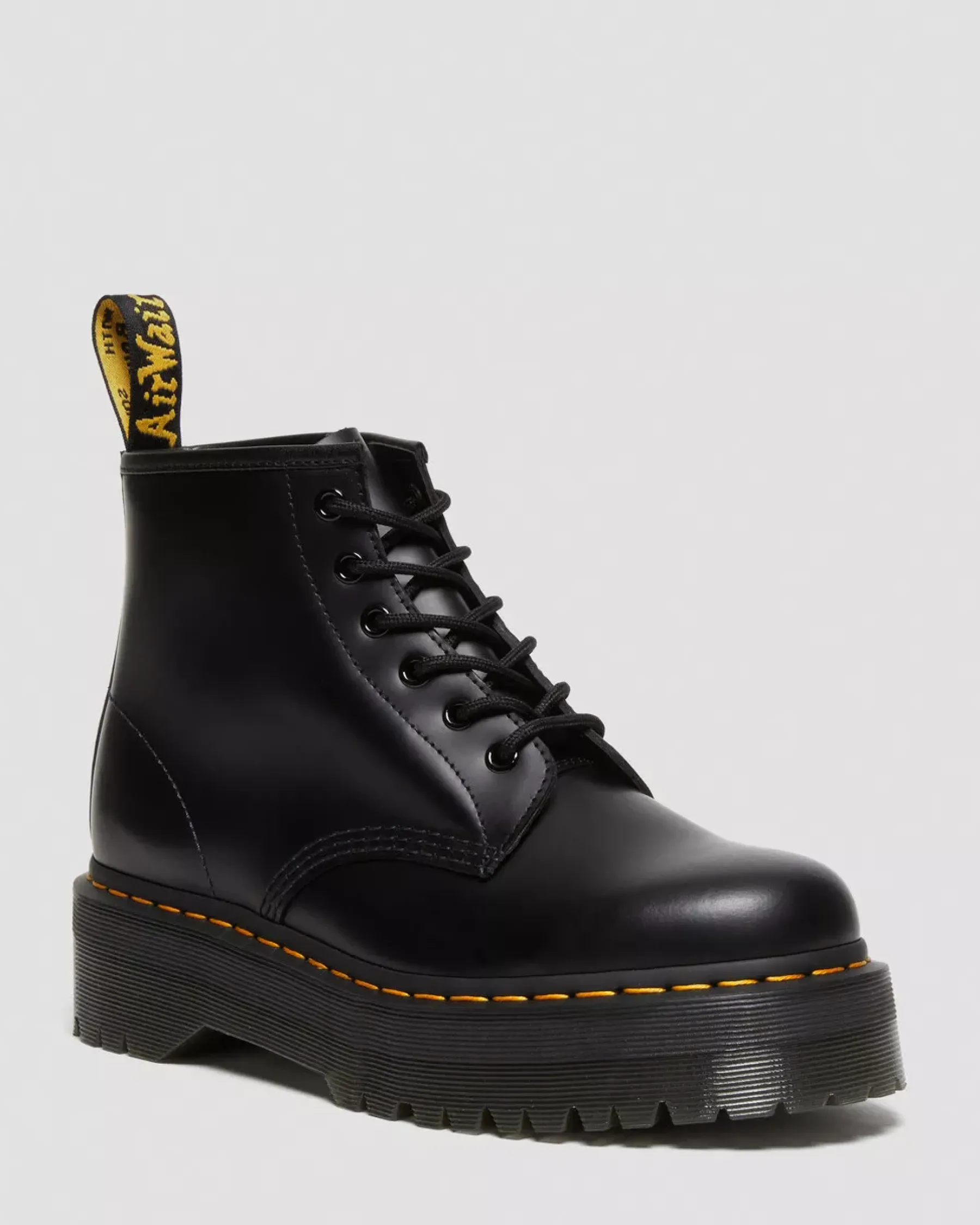 Sale|Originals>Dr. Martens 101 Smooth Leather Platform Ankle Boots Black — Smooth Leather