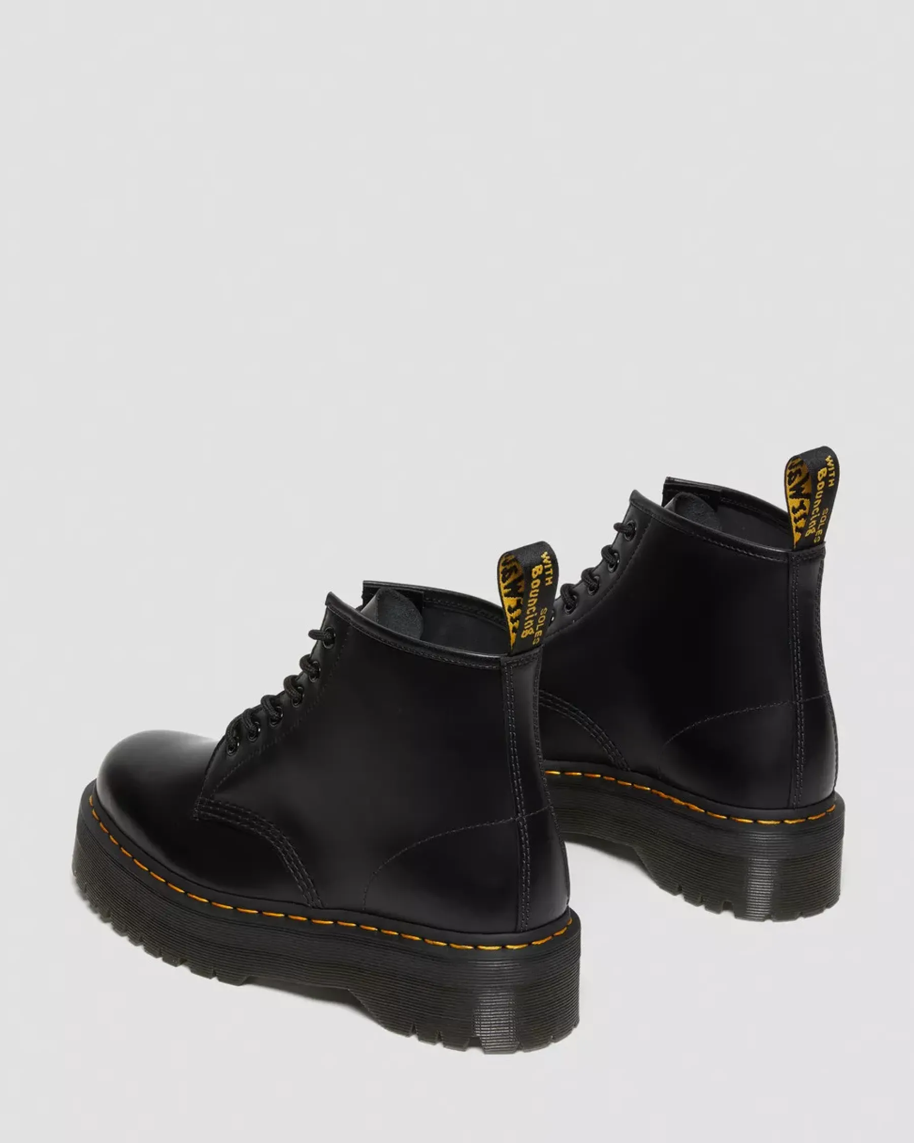 Sale|Originals>Dr. Martens 101 Smooth Leather Platform Ankle Boots Black — Smooth Leather