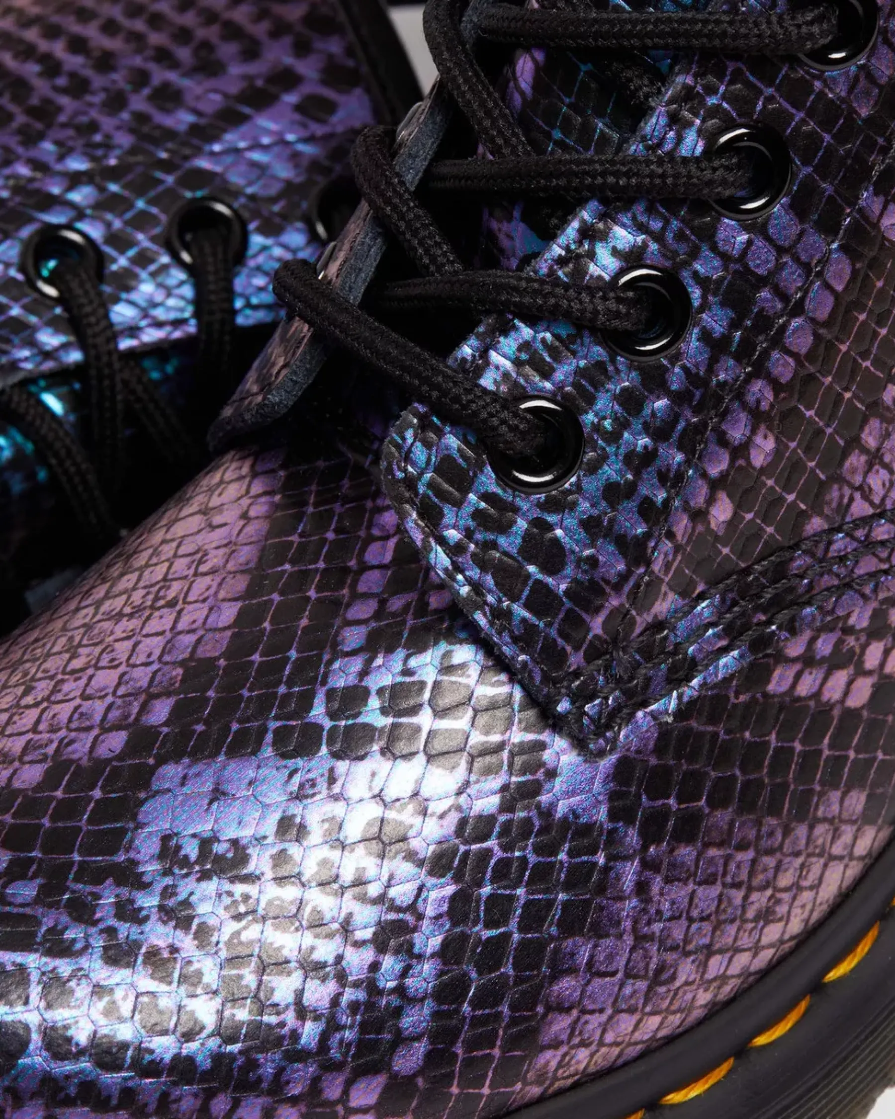 Sale|Originals>Dr. Martens 1460 Snake Print Emboss Leather Lace Up Boots BLACK+MULTI — Viper Croc Emboss