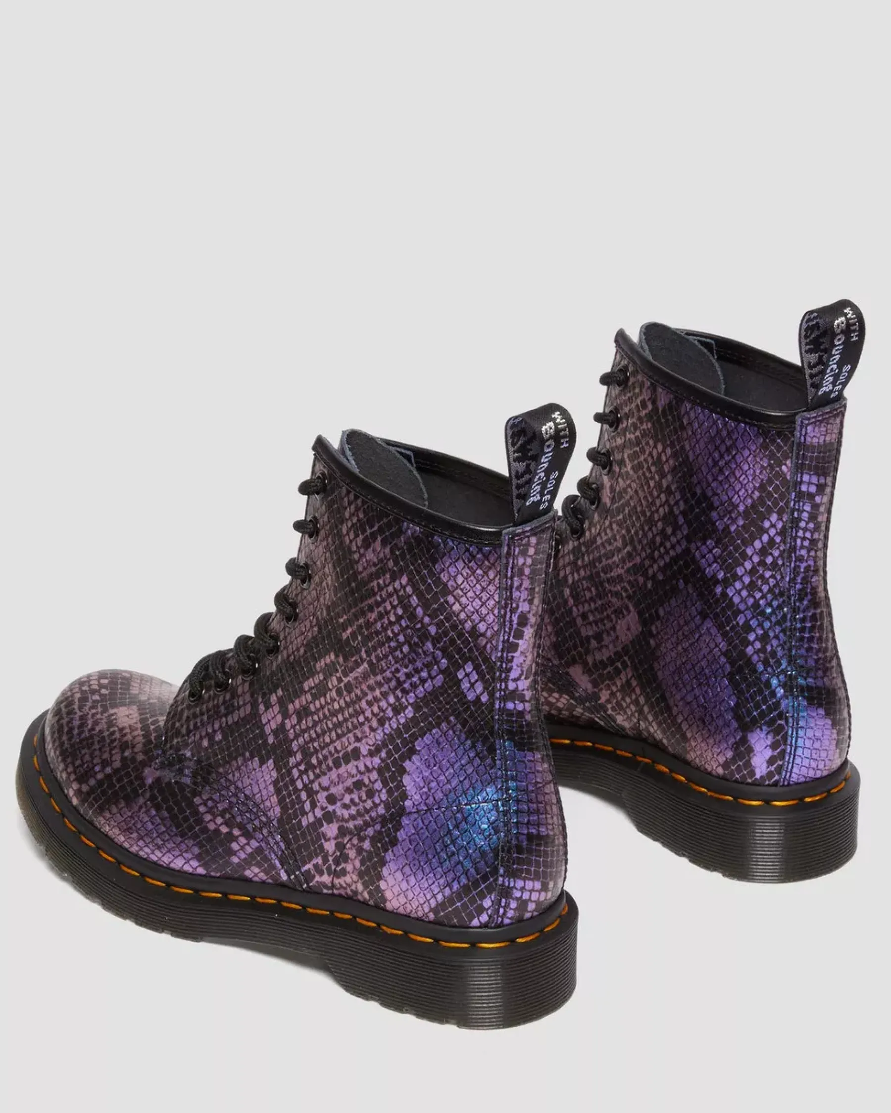 Sale|Originals>Dr. Martens 1460 Snake Print Emboss Leather Lace Up Boots BLACK+MULTI — Viper Croc Emboss