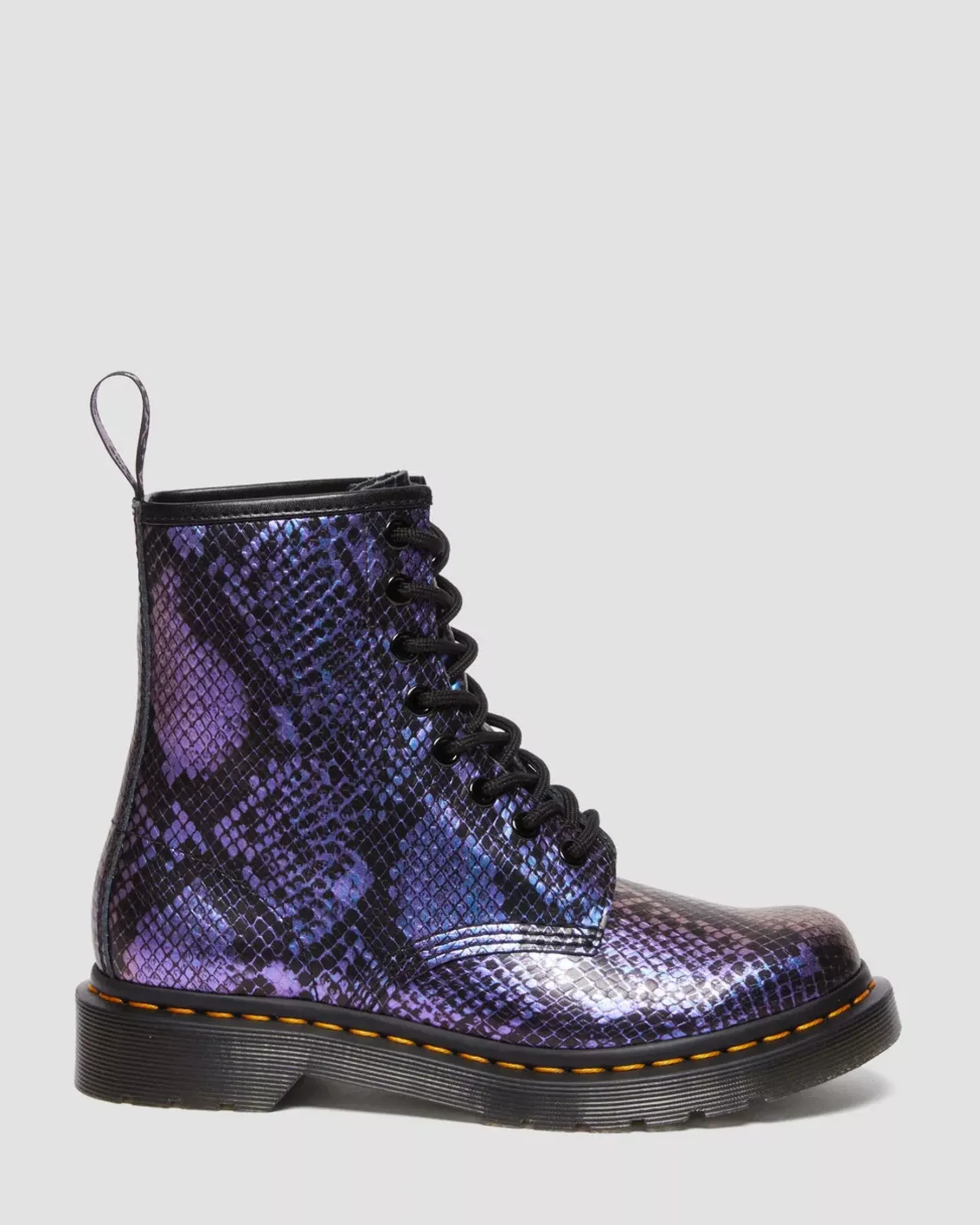 Sale|Originals>Dr. Martens 1460 Snake Print Emboss Leather Lace Up Boots BLACK+MULTI — Viper Croc Emboss