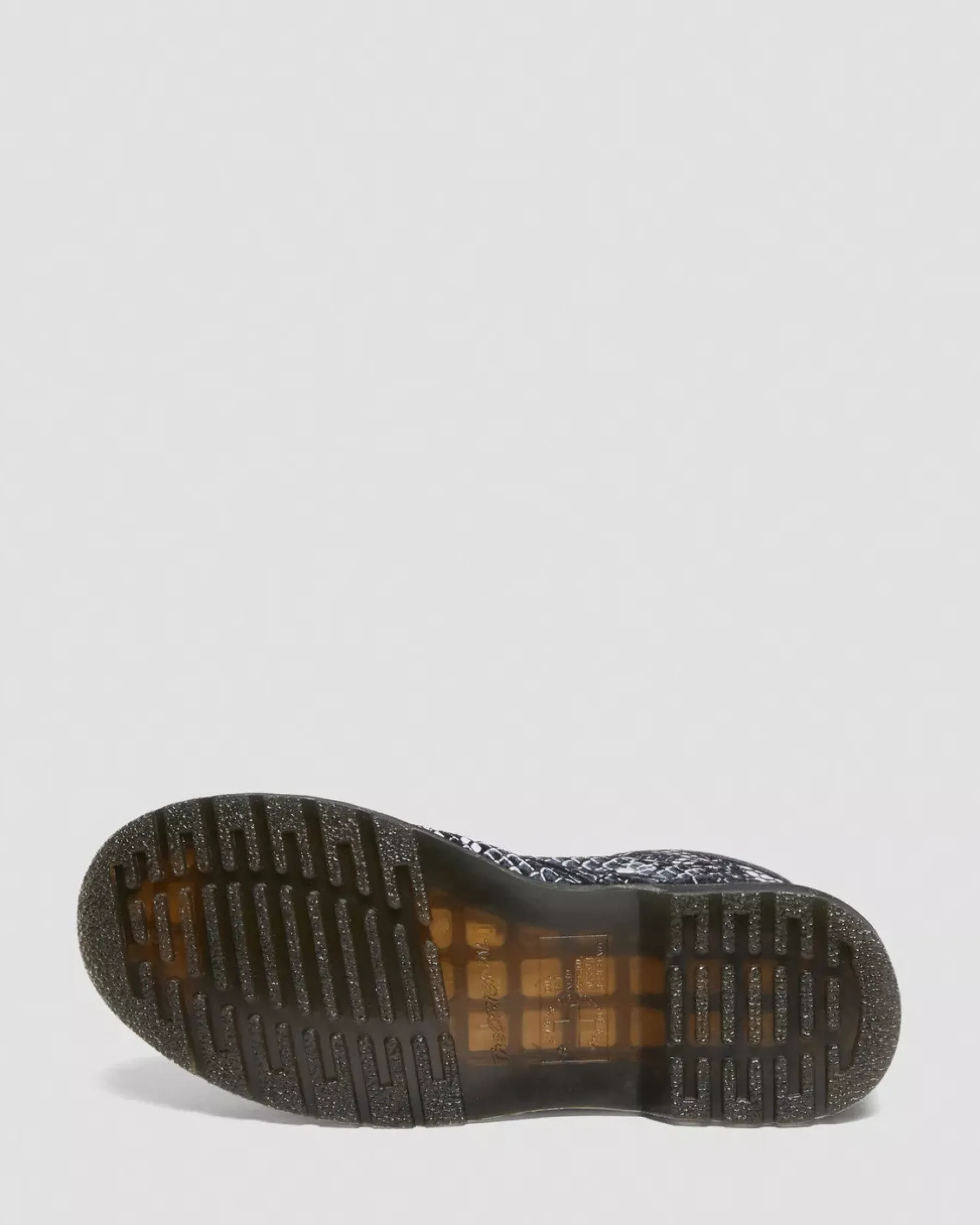 Sale>Dr. Martens 1460 Snake Print Leather Lace Up Boots Grey — Classic Boa Print