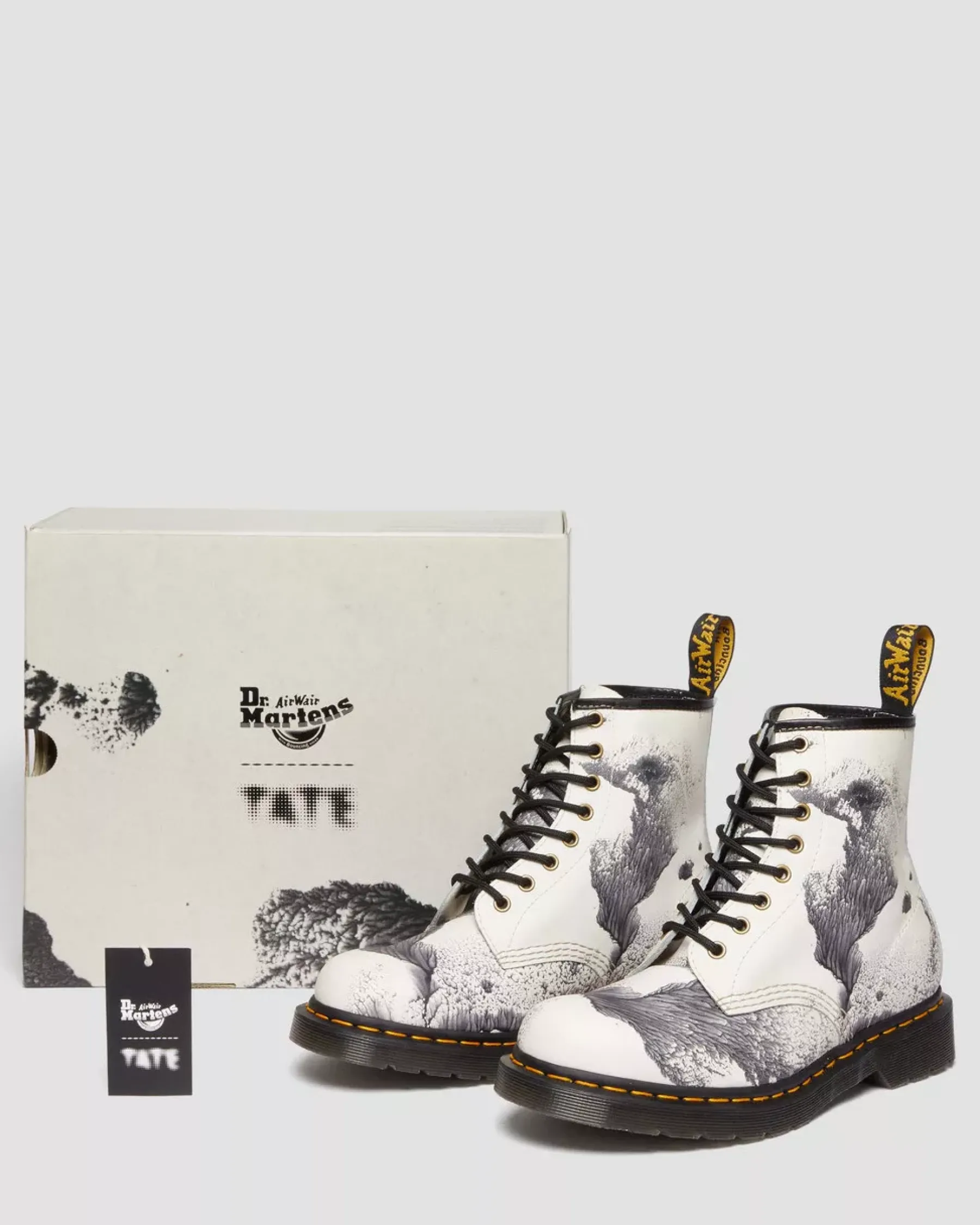 Originals|Ankle Boots>Dr. Martens 1460 Tate 'Decalcomania' Backhand Leather Lace Up Boots Multi — Backhand