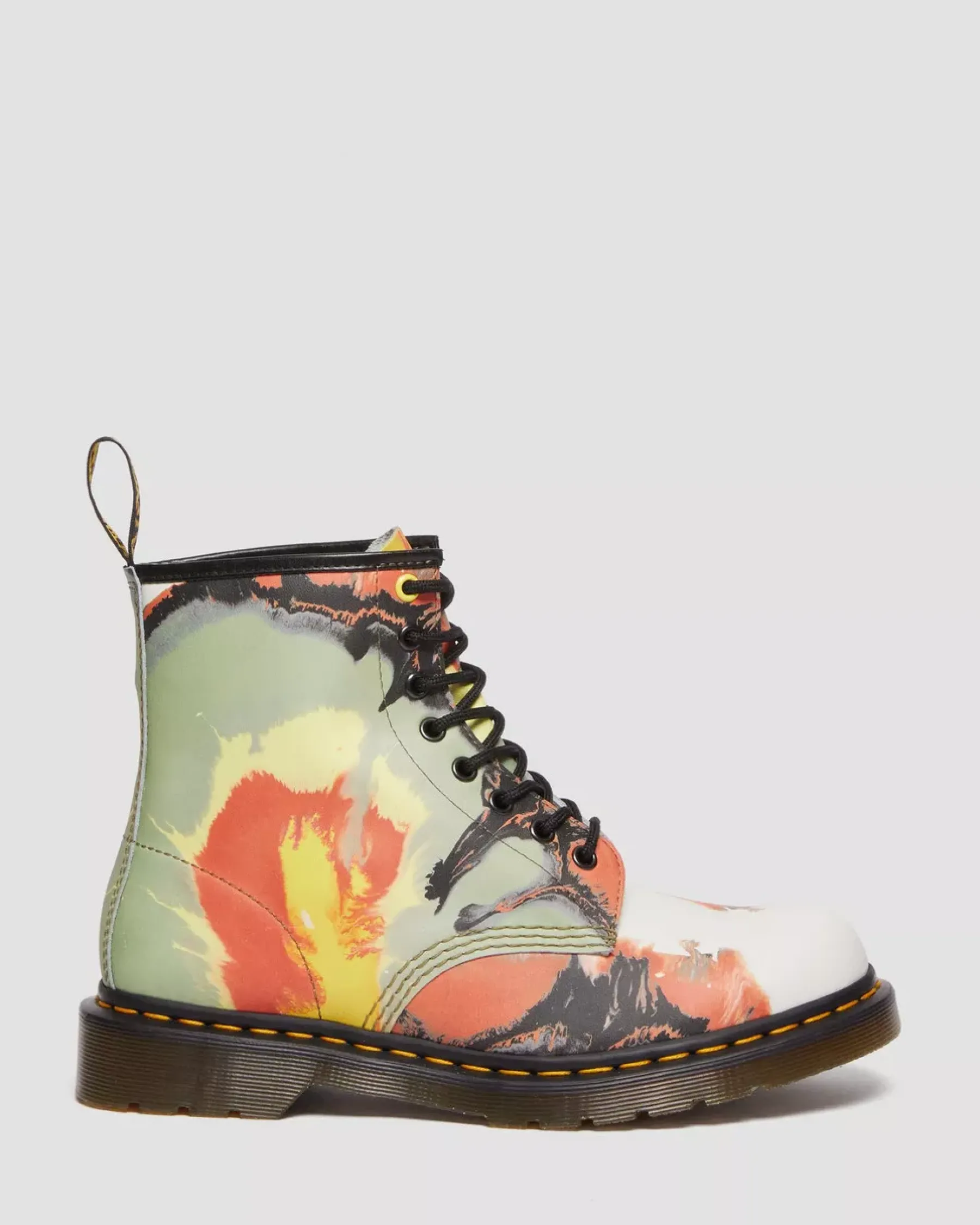 Originals|Ankle Boots>Dr. Martens 1460 Tate 'Volcanic Flare' Leather Lace Up Boots Multi — Backhand