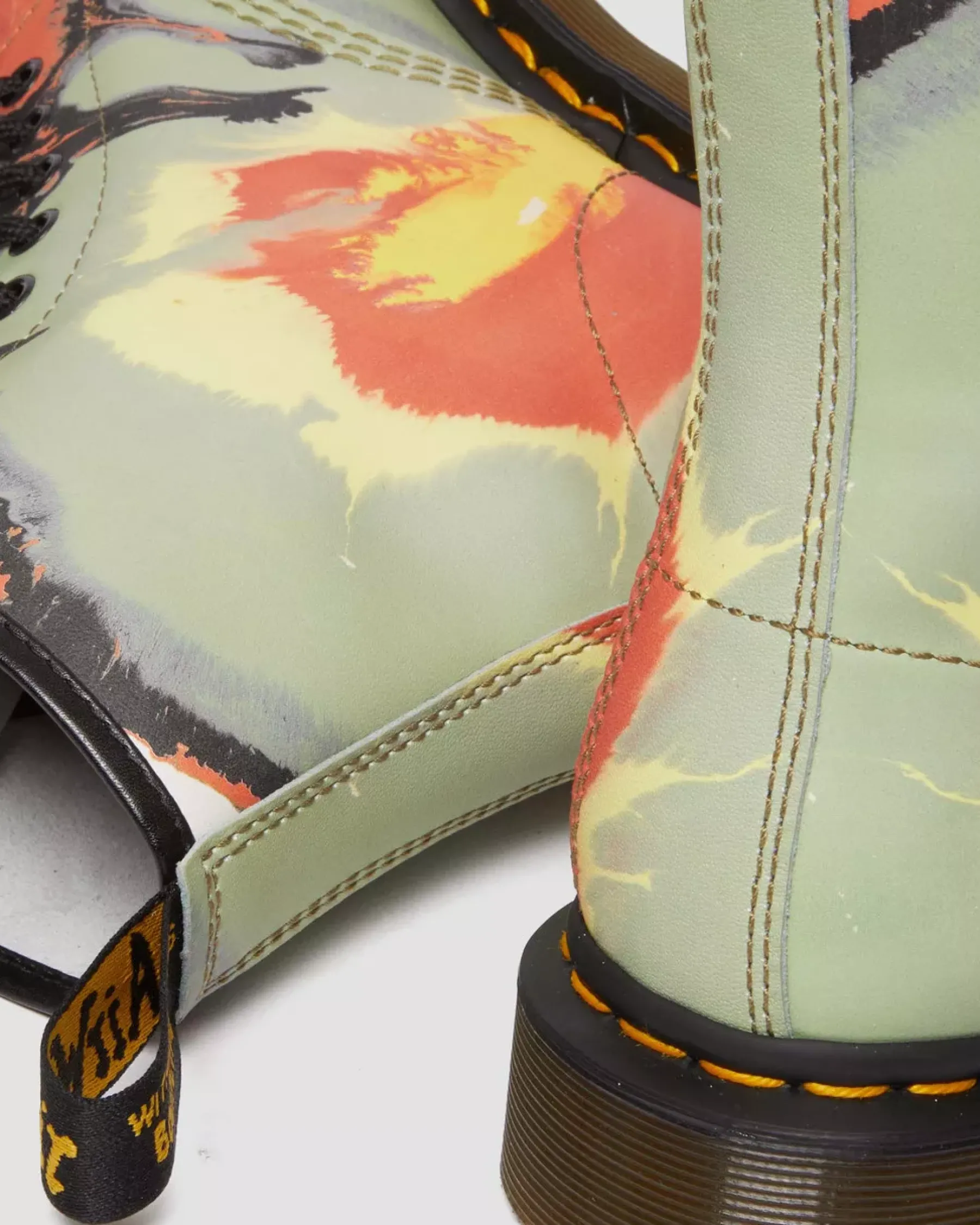 Originals|Ankle Boots>Dr. Martens 1460 Tate 'Volcanic Flare' Leather Lace Up Boots Multi — Backhand