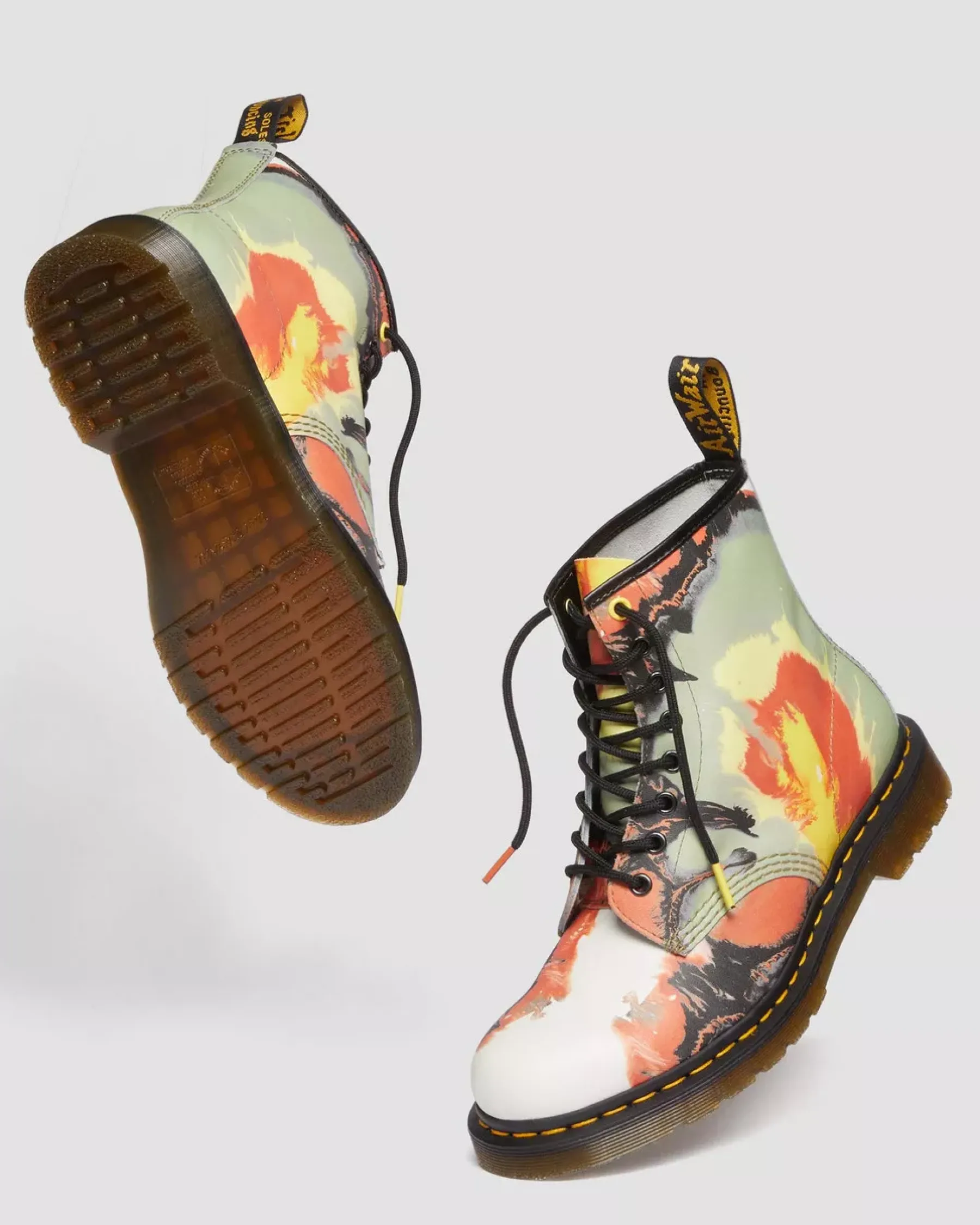 Originals|Ankle Boots>Dr. Martens 1460 Tate 'Volcanic Flare' Leather Lace Up Boots Multi — Backhand