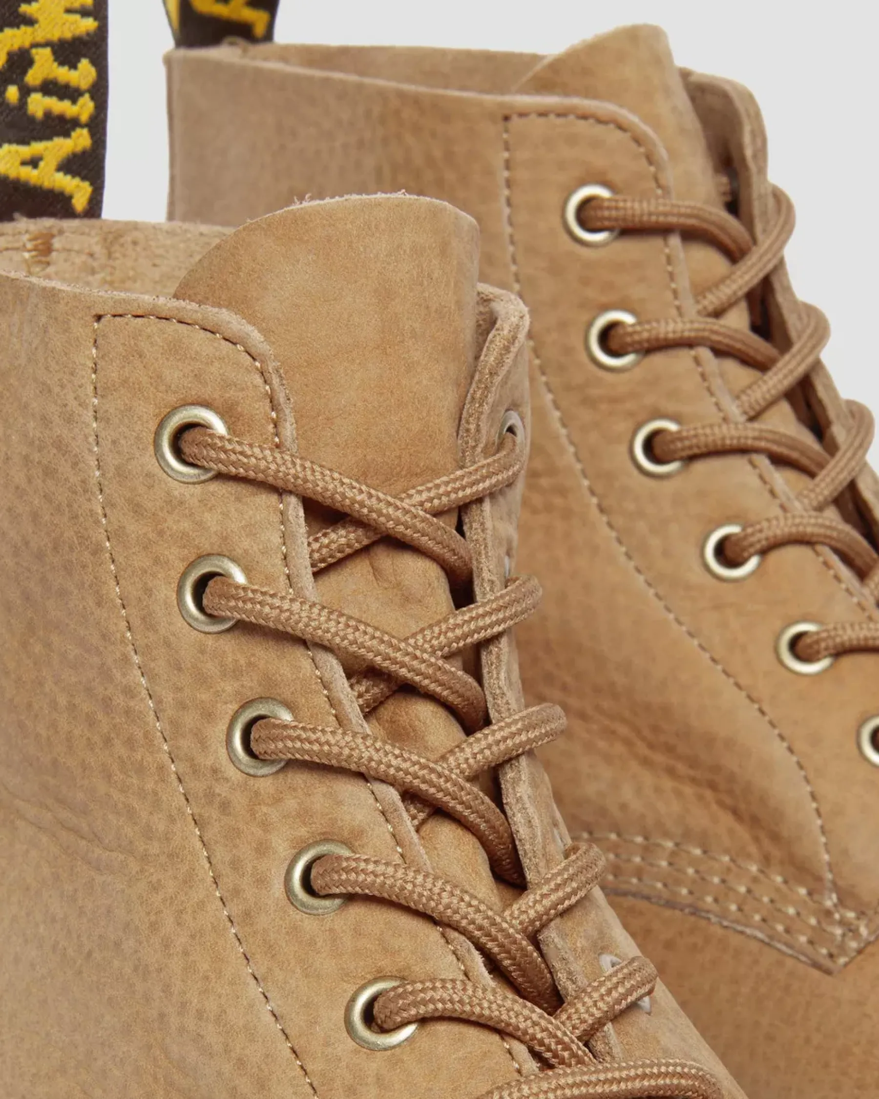 Originals|Ankle Boots>Dr. Martens 101 Tumbled Nubuck Leather Ankle Boots Savannah Tan — Tumbled Nubuck