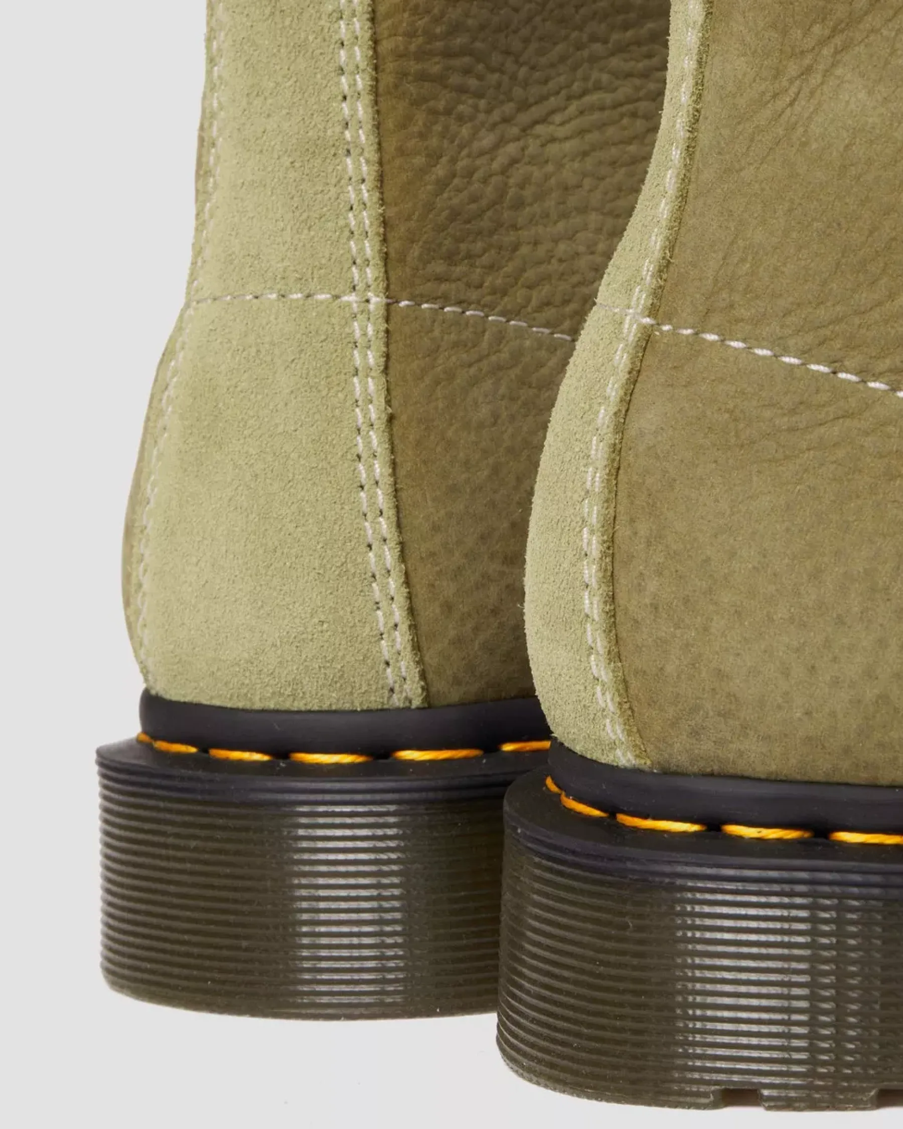 Originals|Ankle Boots>Dr. Martens 1460 Tumbled Nubuck Leather Lace Up Boots Muted Olive — Tumbled Nubuck