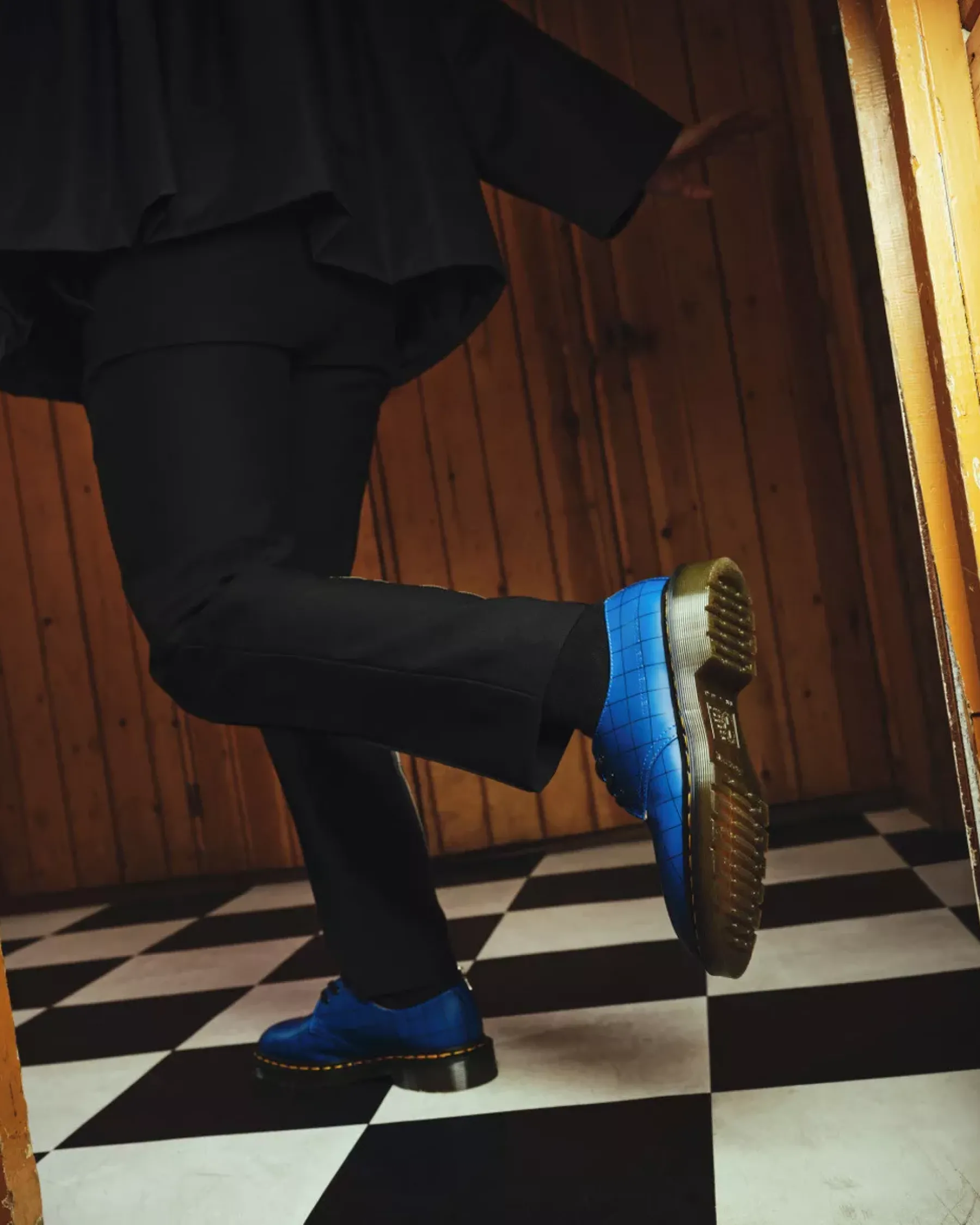 Sale|Oxfords>Dr. Martens 1461 Undercover Made in England Leather Oxford Shoes Blue — Smooth Leather