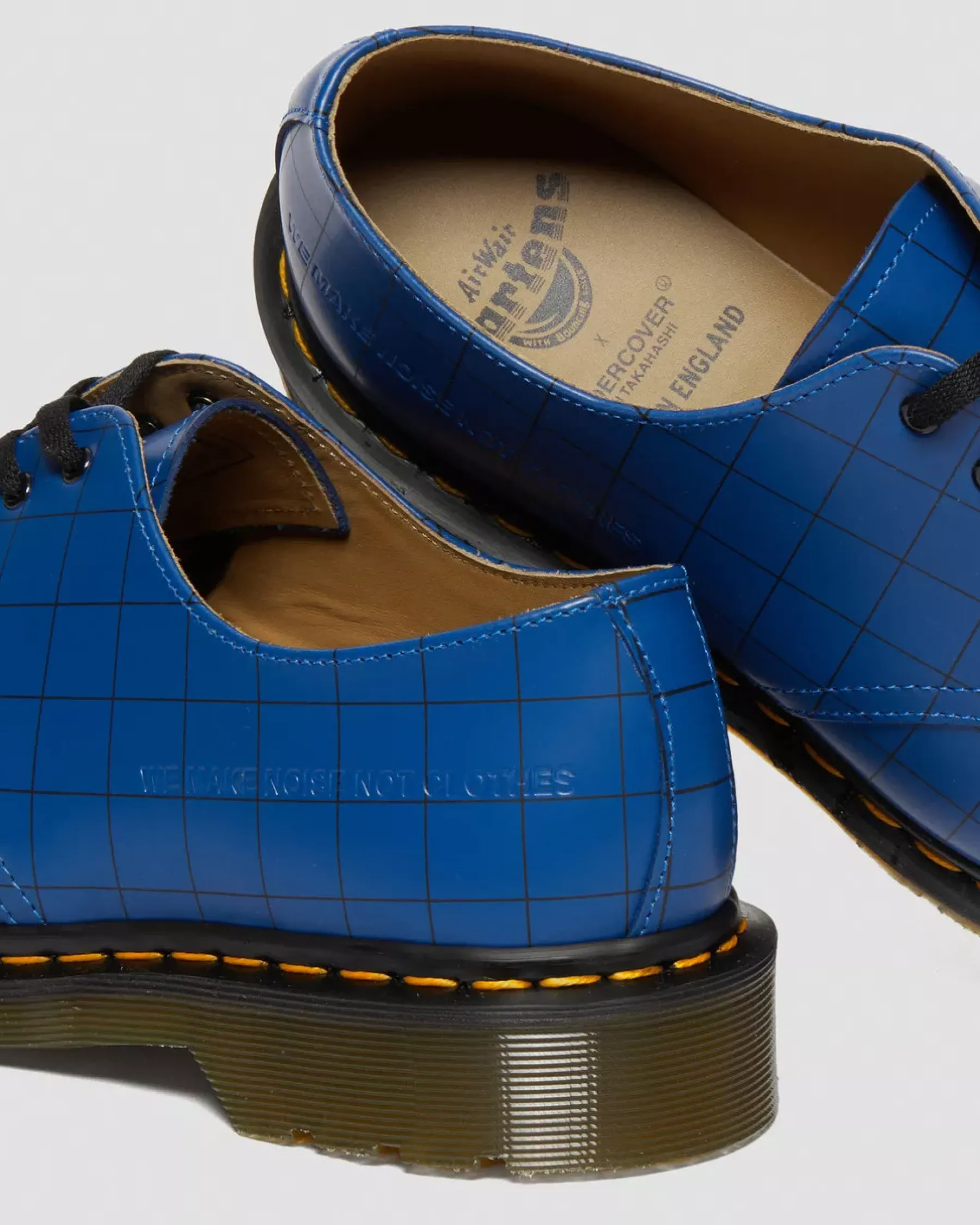 Sale|Oxfords>Dr. Martens 1461 Undercover Made in England Leather Oxford Shoes Blue — Smooth Leather