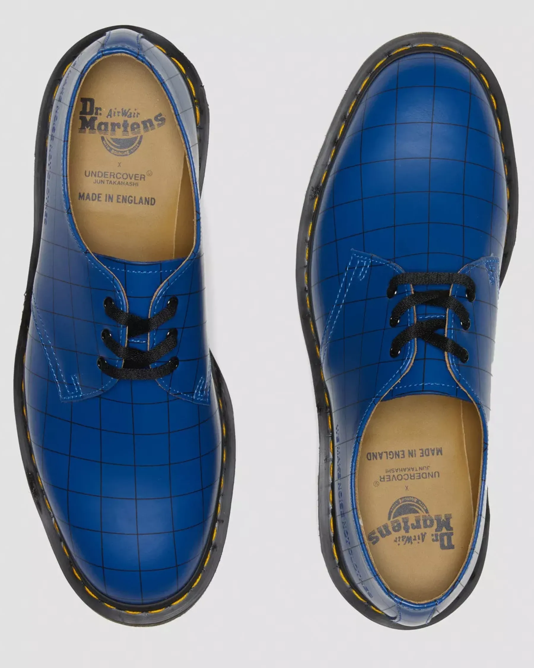 Sale|Oxfords>Dr. Martens 1461 Undercover Made in England Leather Oxford Shoes Blue — Smooth Leather