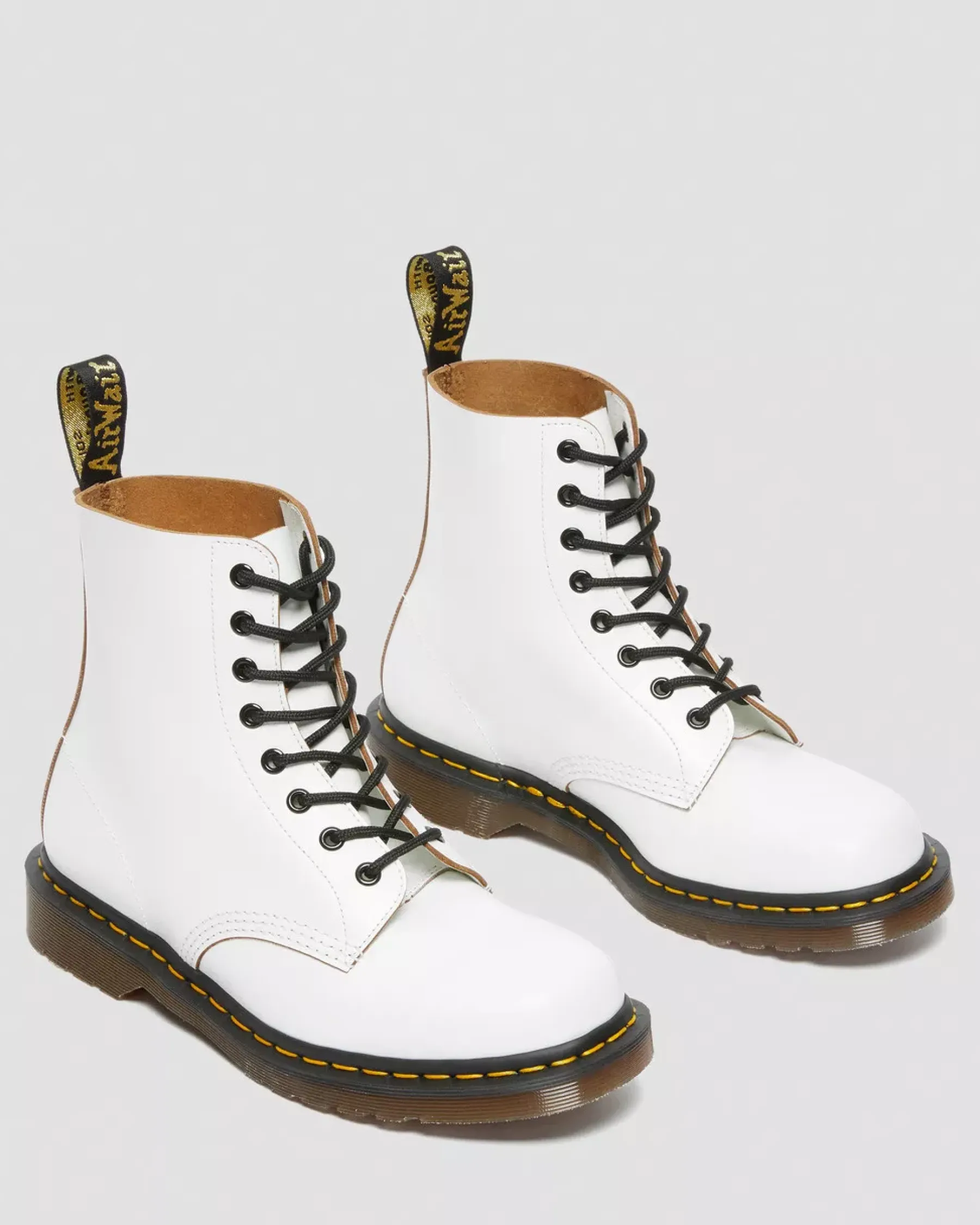 Sale|Originals>Dr. Martens 1460 Vintage Made in England Lace Up Boots White — Quilon