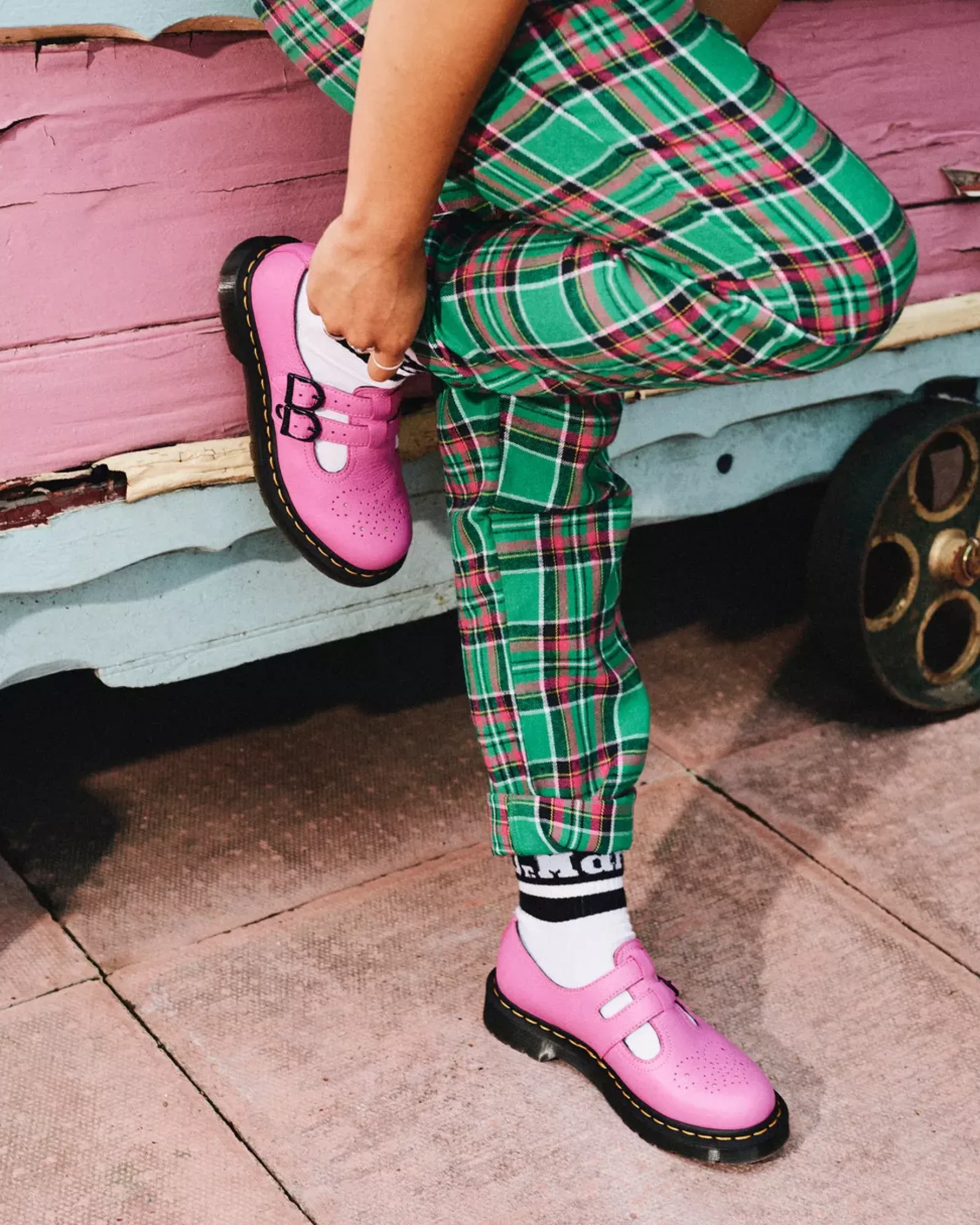Sale|Originals>Dr. Martens 8065 Virginia Leather Mary Jane Shoes THRIFT PINK — Virginia