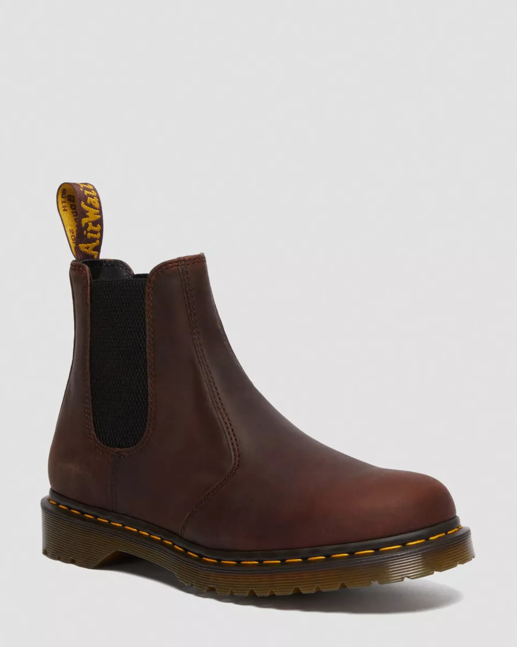 Originals|Chelsea Boots>Dr. Martens 2976 Waxed Full Grain Leather Chelsea Boots Chestnut — Waxed Full Grain