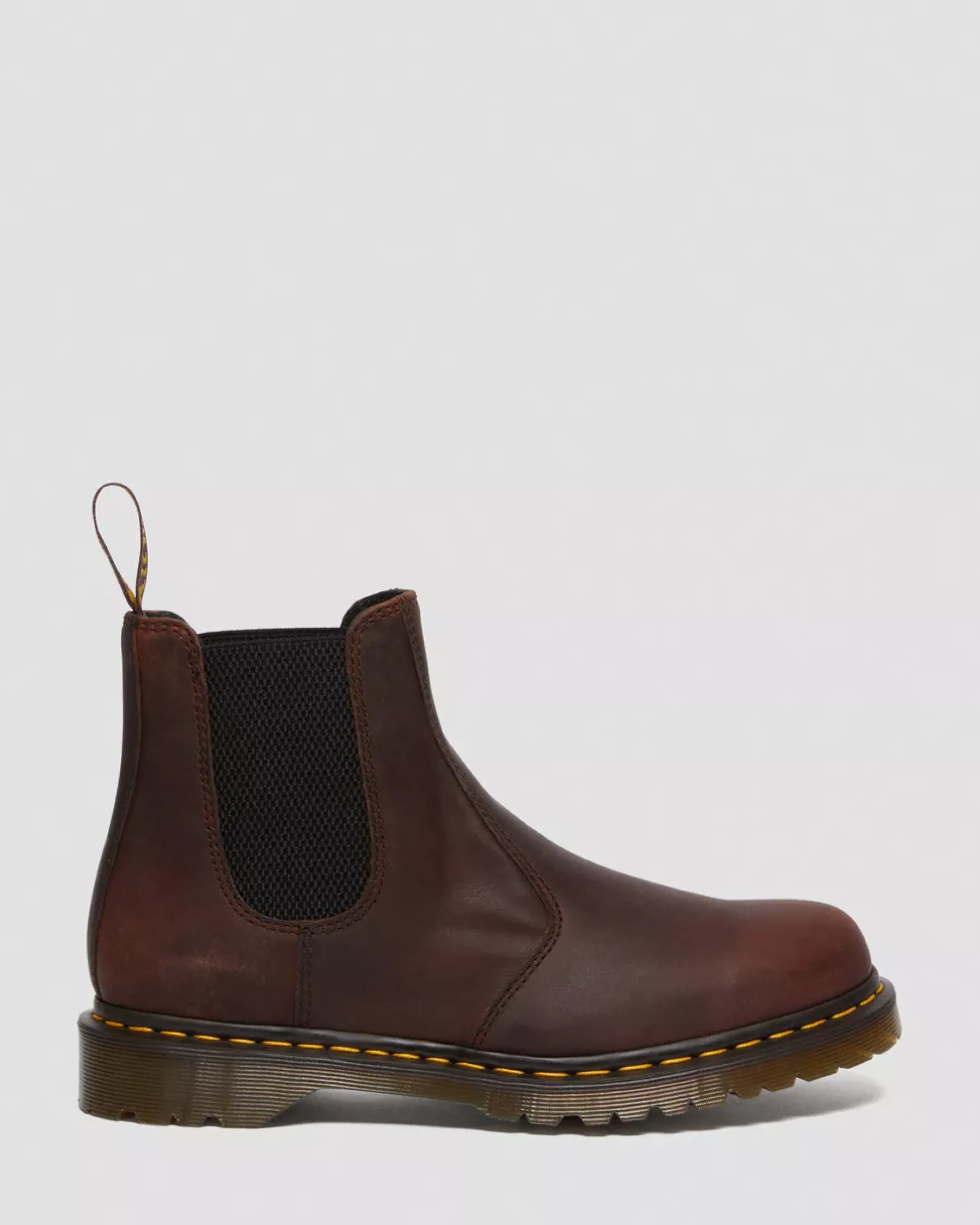 Originals|Chelsea Boots>Dr. Martens 2976 Waxed Full Grain Leather Chelsea Boots Chestnut — Waxed Full Grain