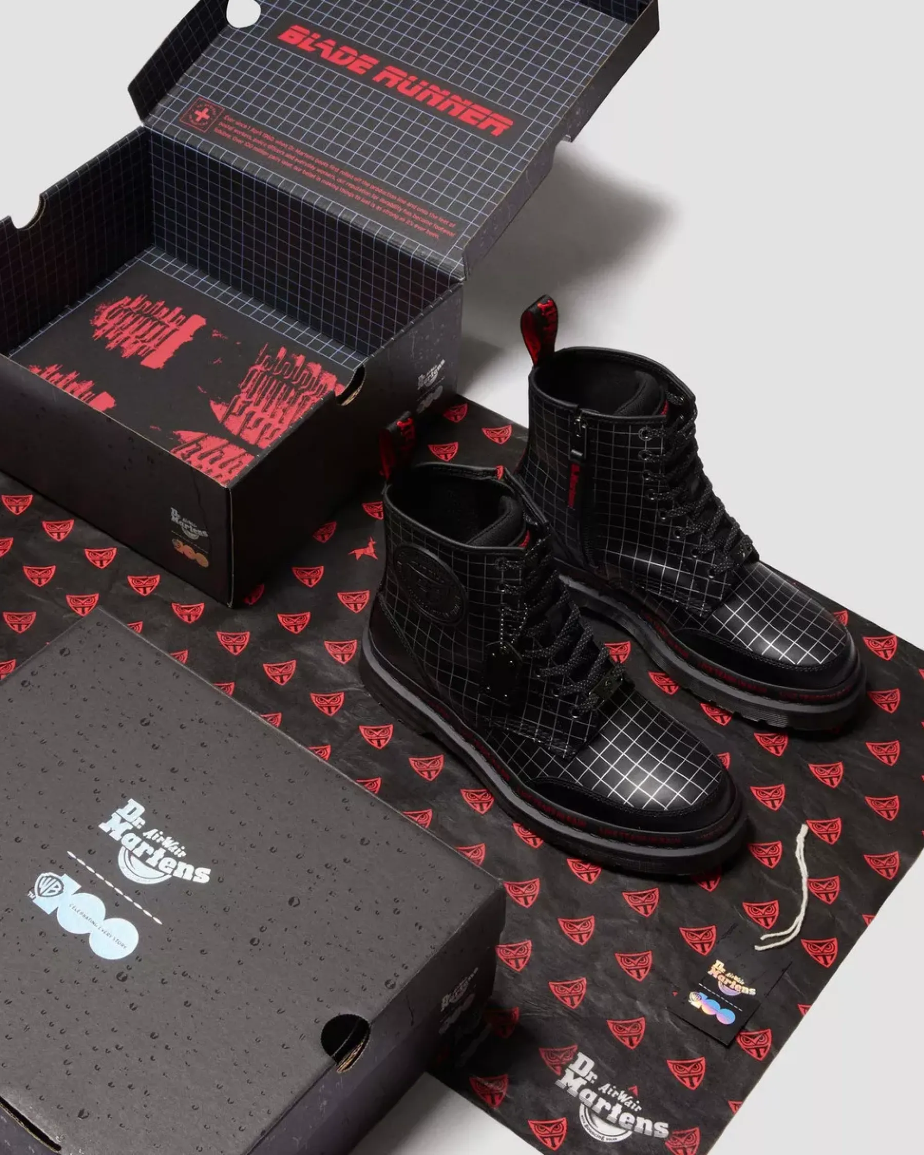 Originals|Ankle Boots>Dr. Martens 1460 WB Blade Runner Lace Up Boots Black