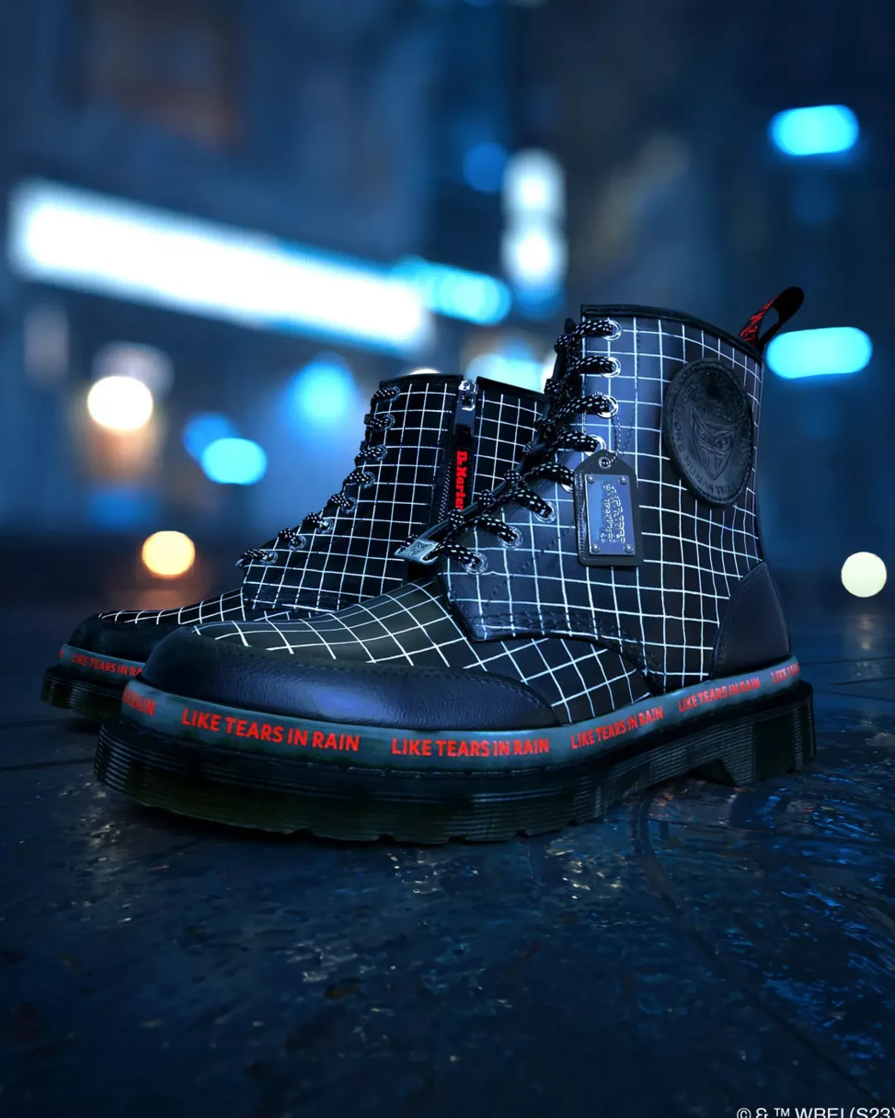Originals|Ankle Boots>Dr. Martens 1460 WB Blade Runner Lace Up Boots Black