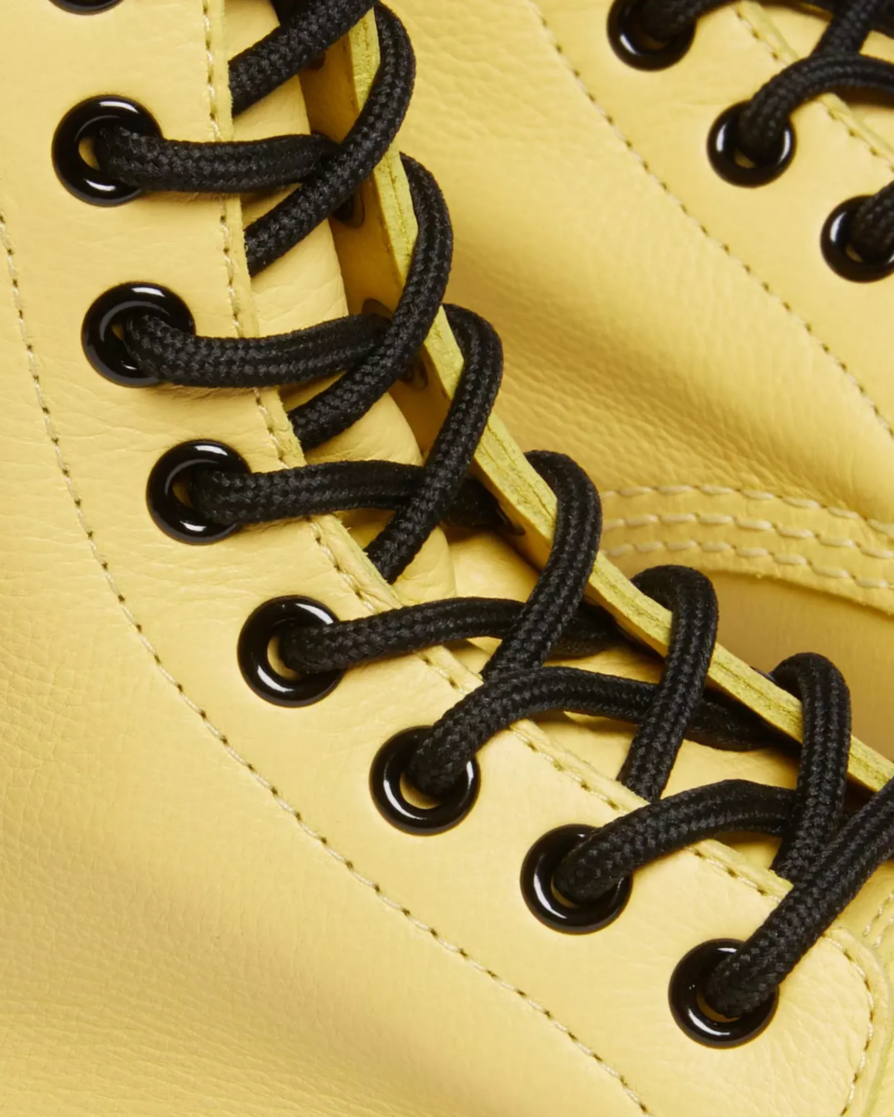 Sale|Originals>Dr. Martens 1460 Women's Pascal Black Eyelet Lace Up Boots Lemon Yellow — Virginia